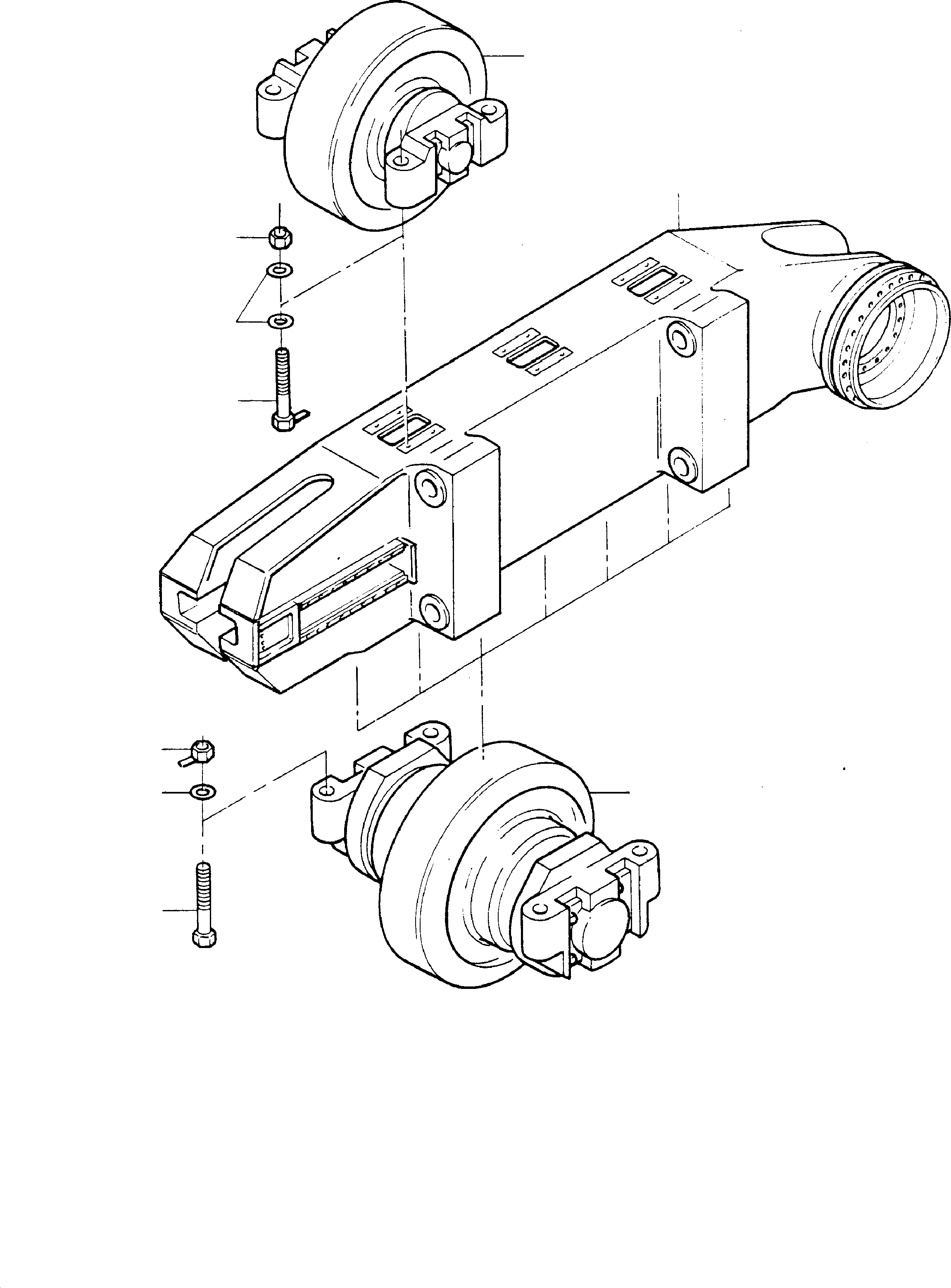 Track frame, l.h. 456 260 40 KOMATSU