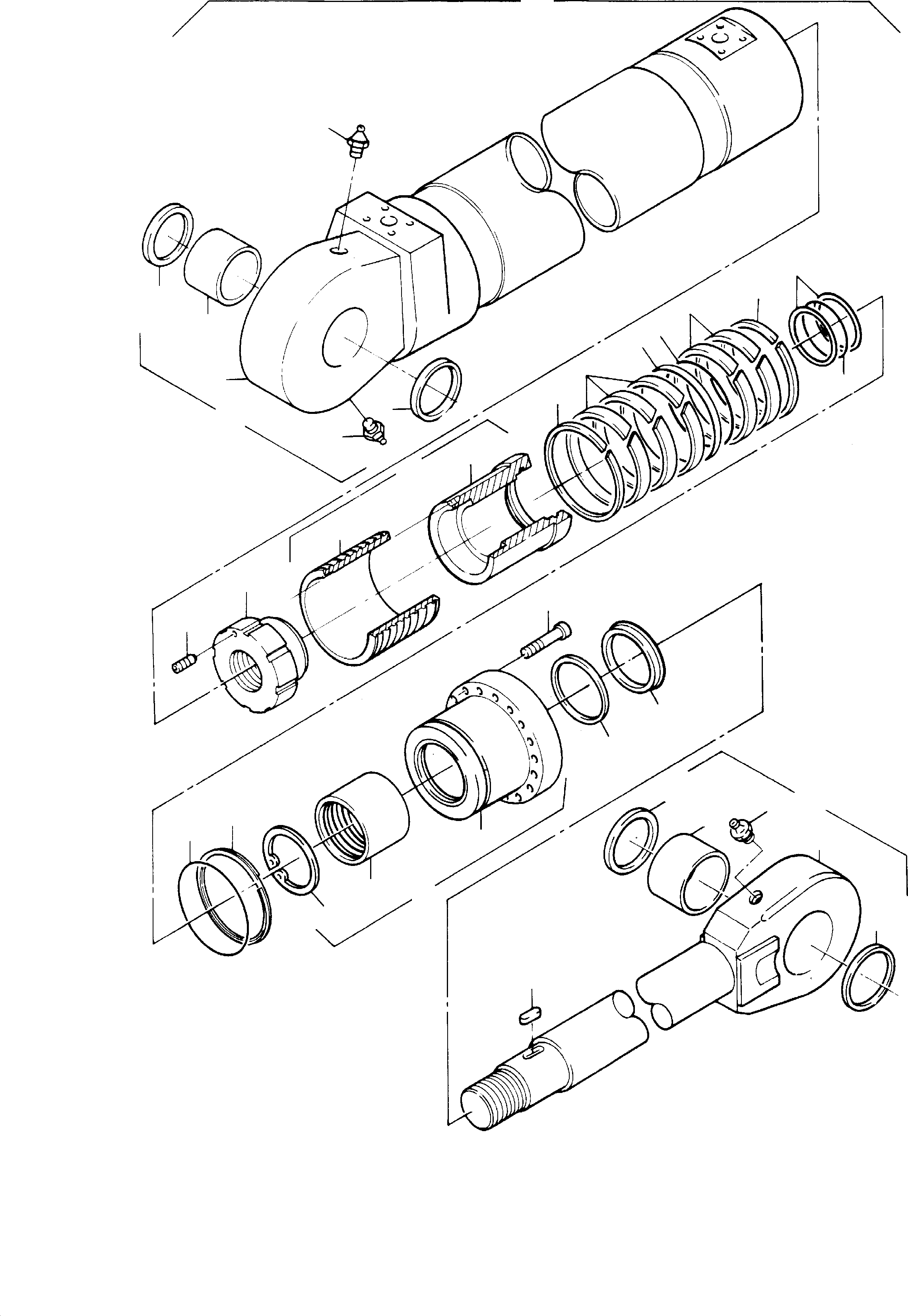 Sealing kit for sealing flange consist. of fig-nos: 18,19,25+26 696 429 73 KOMATSU