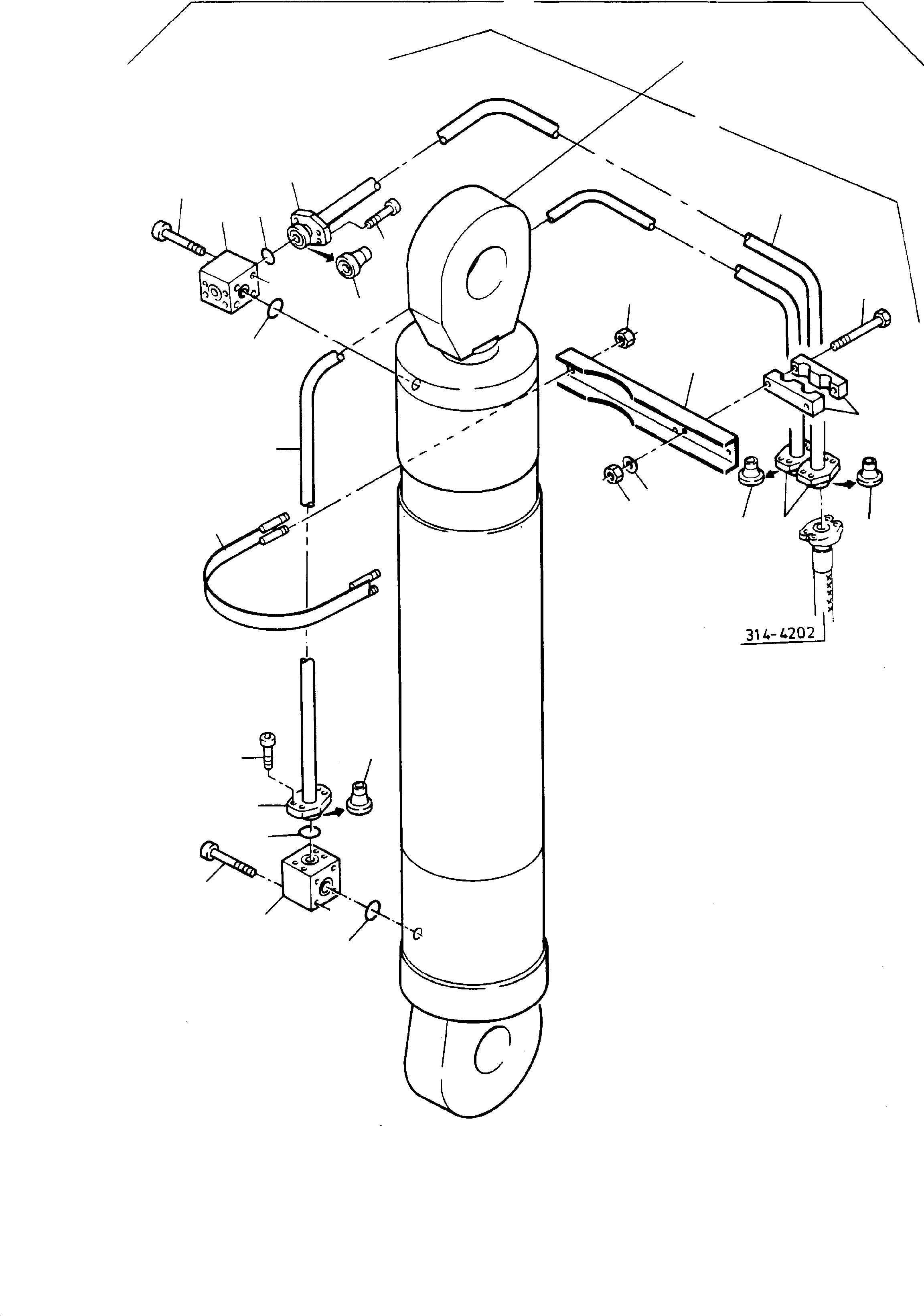 Pipe, assy. Ø 38, 772 331 73 KOMATSU