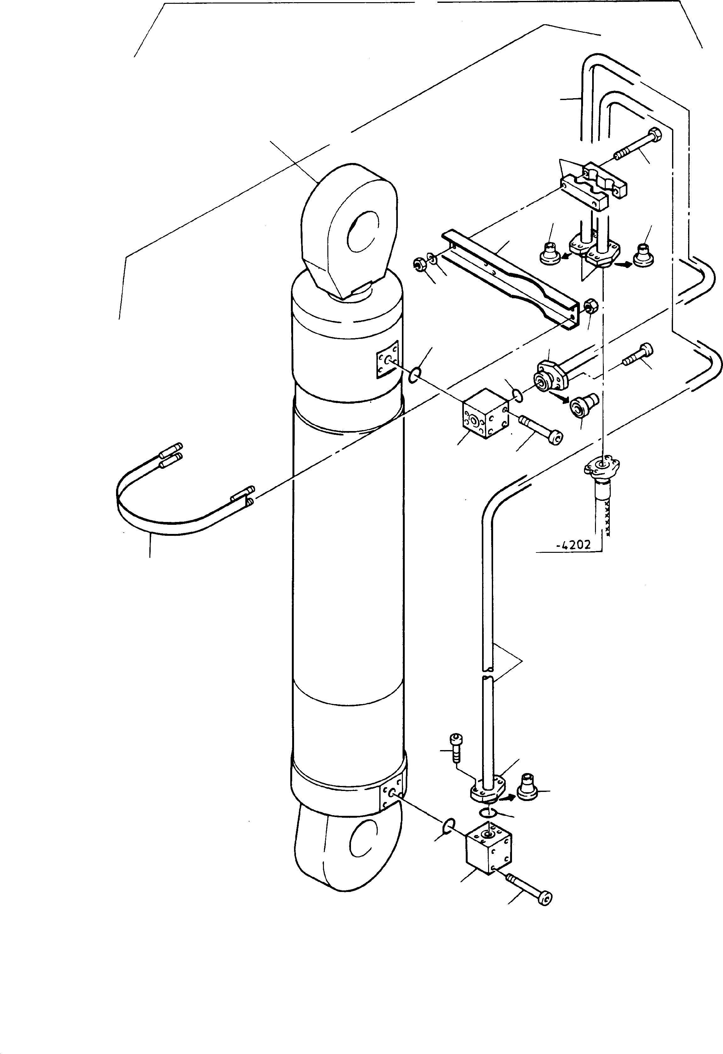 Pipe, assy. Ø 38, 772 334 73 KOMATSU