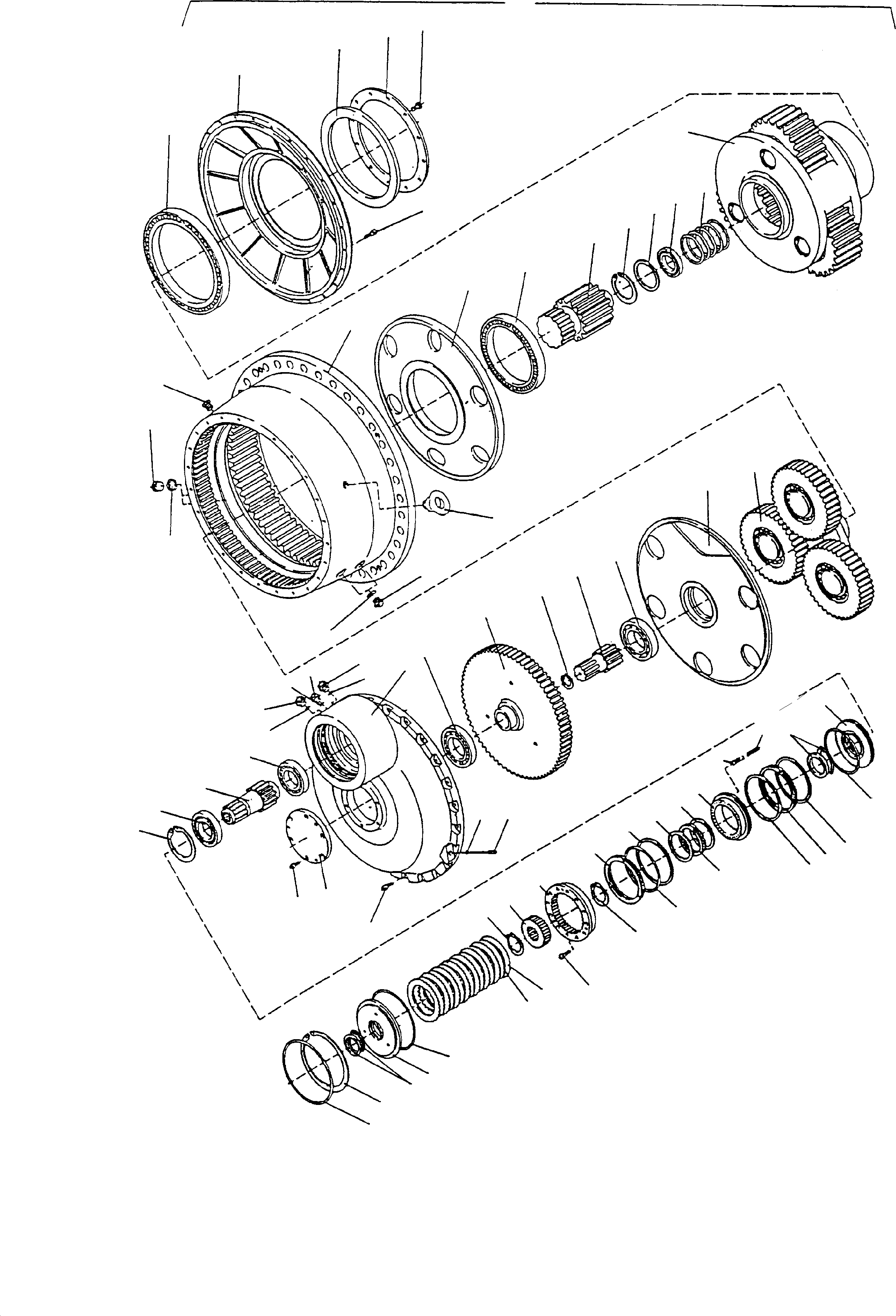 Travelling gear, assy. 604 778 40 KOMATSU