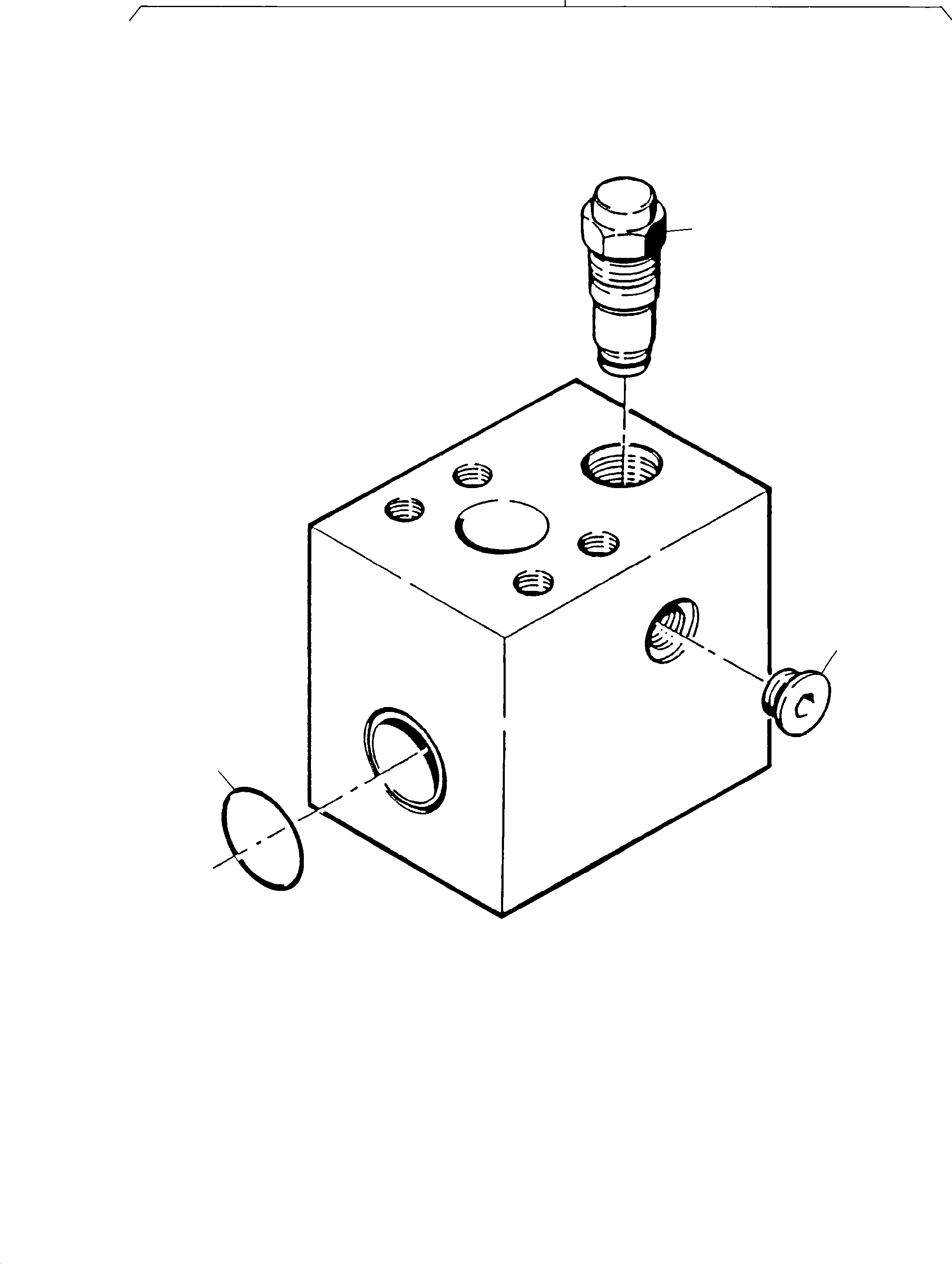 Pressure relief valve assy. (350 bar) 576 245 40 KOMATSU