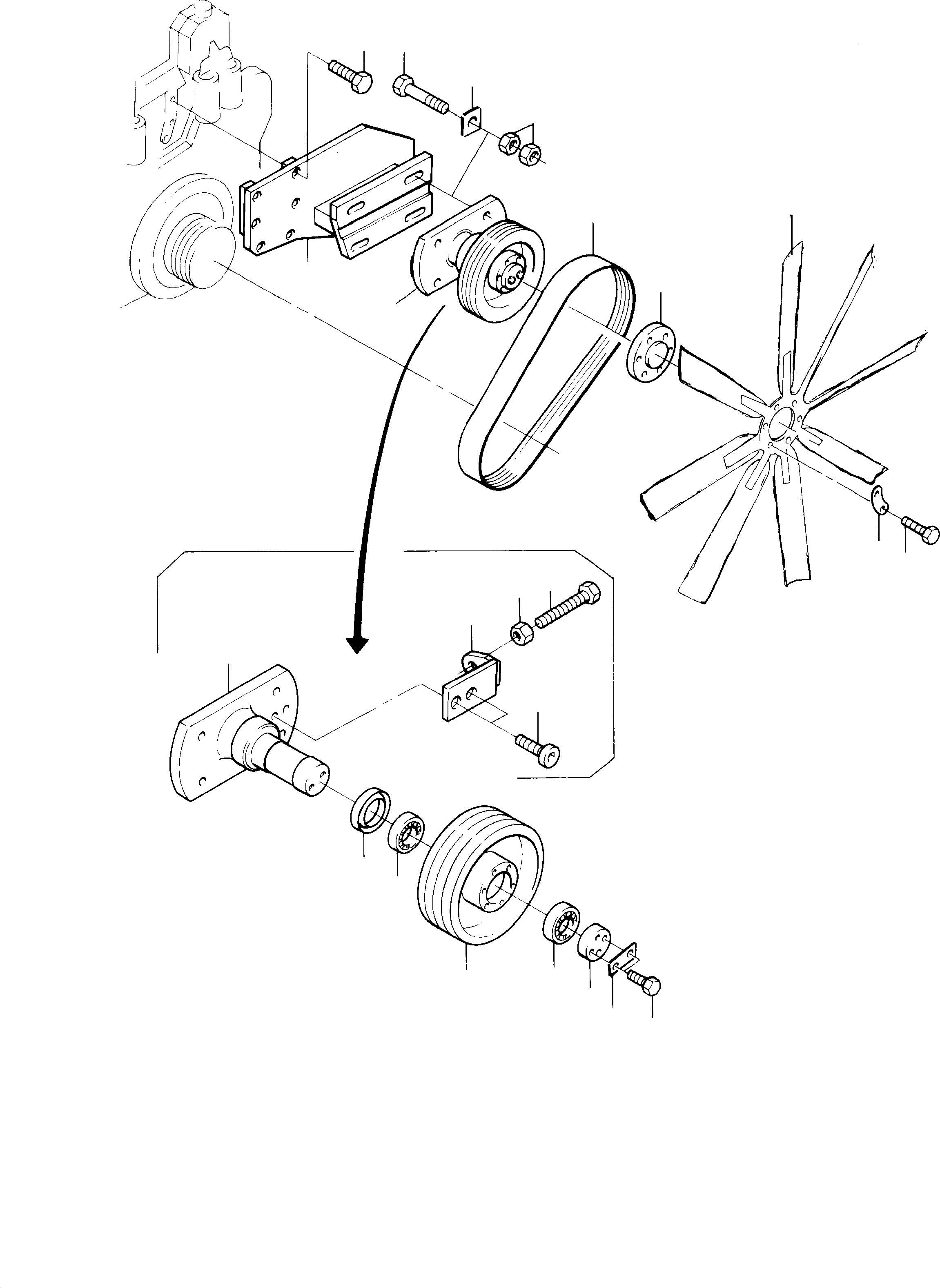 Fan bar 428 995 40 KOMATSU