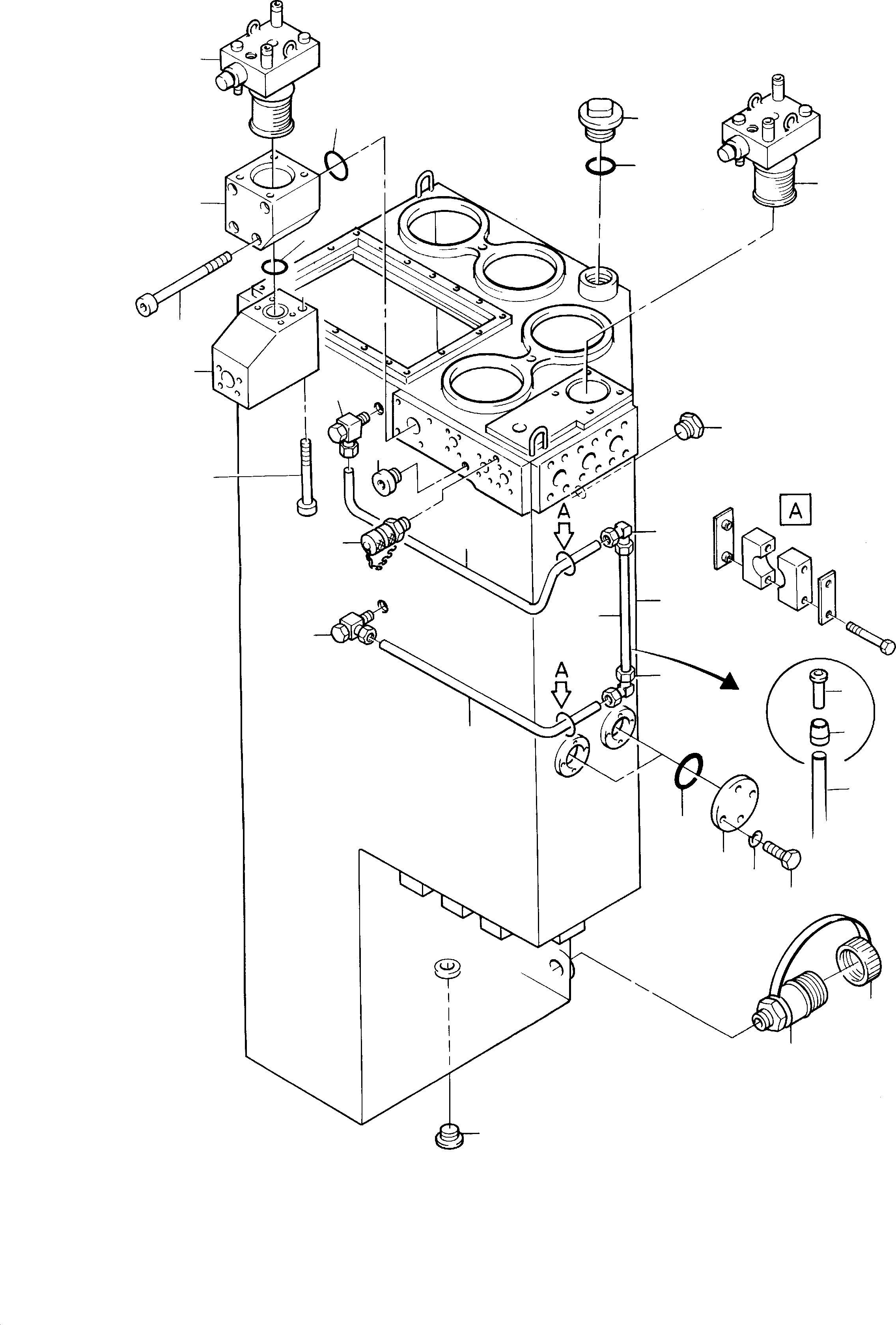 Распределительный коллектор 598 103 40 KOMATSU