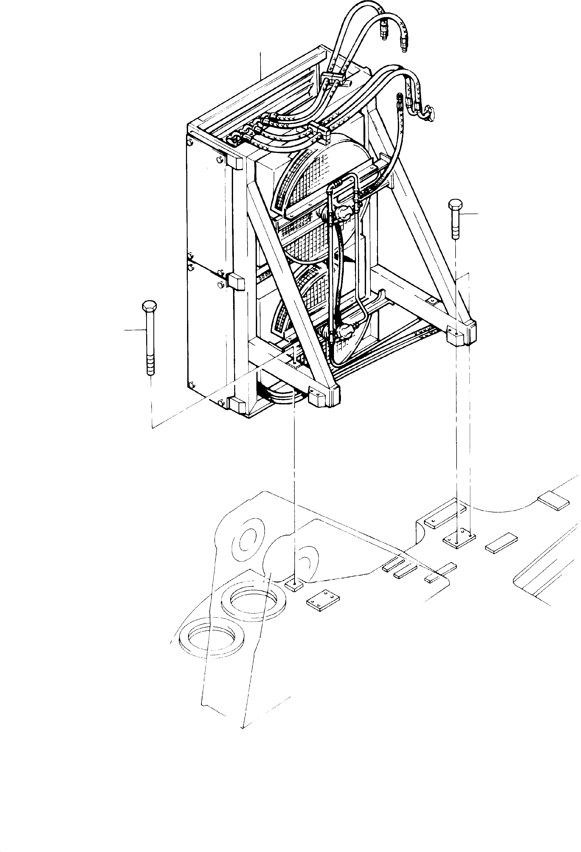 Oil cooler system 466 480 40 KOMATSU