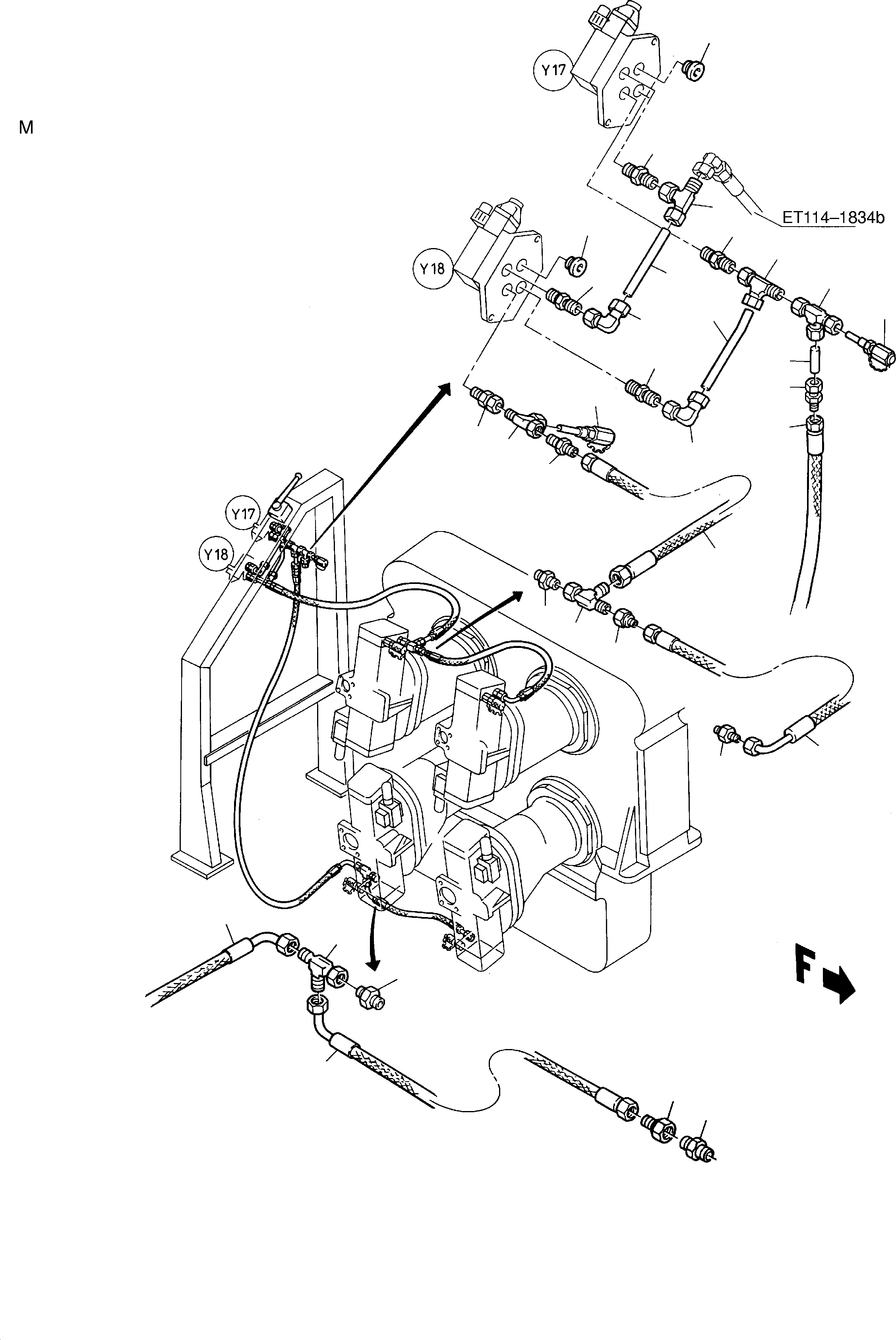 Hose assy. DN 12x1660 640 438 40 KOMATSU