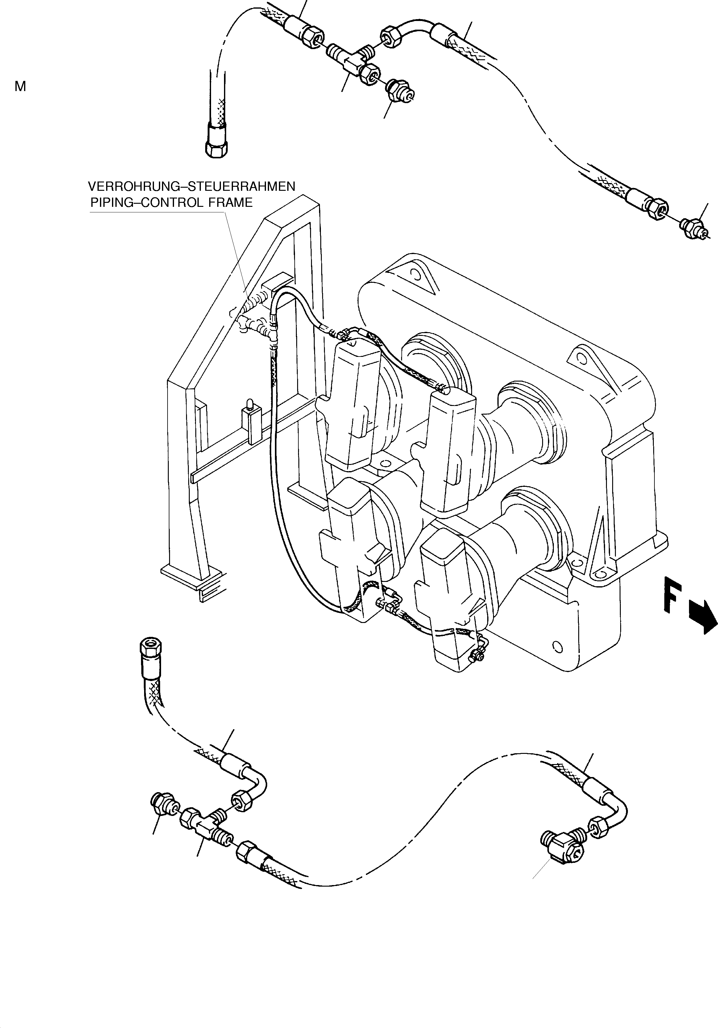 Hose assy. DN 12x710 510 944 98 KOMATSU
