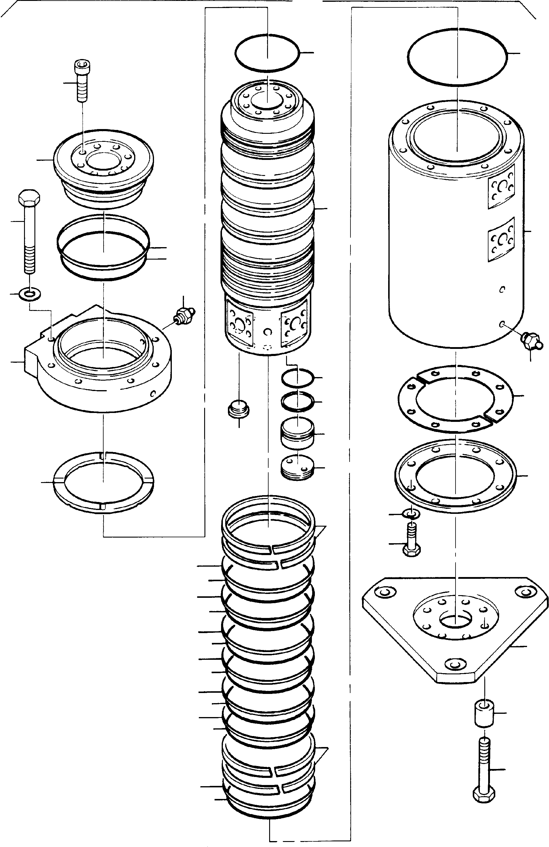 Rotary joint, assy. 368 700 40 KOMATSU