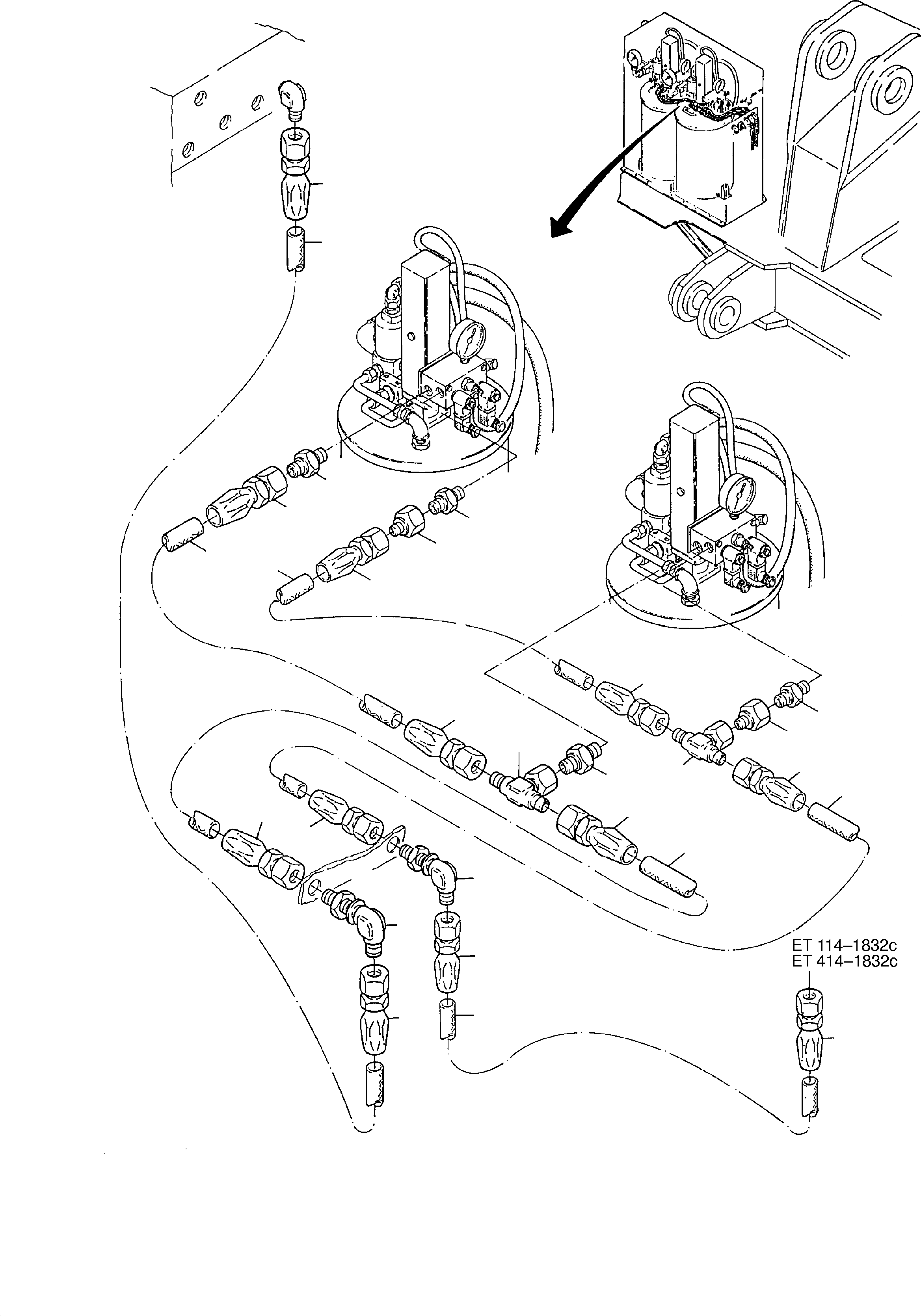 Соединительный штуцер 372 801 99 KOMATSU