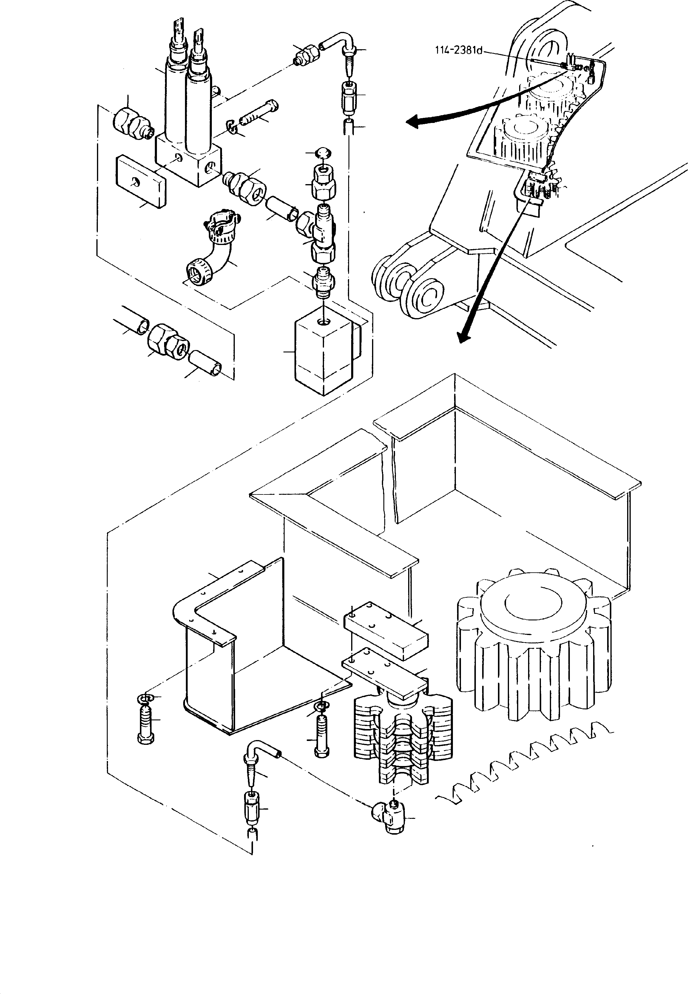 Pipe assy. Ø25 519 698 40 KOMATSU