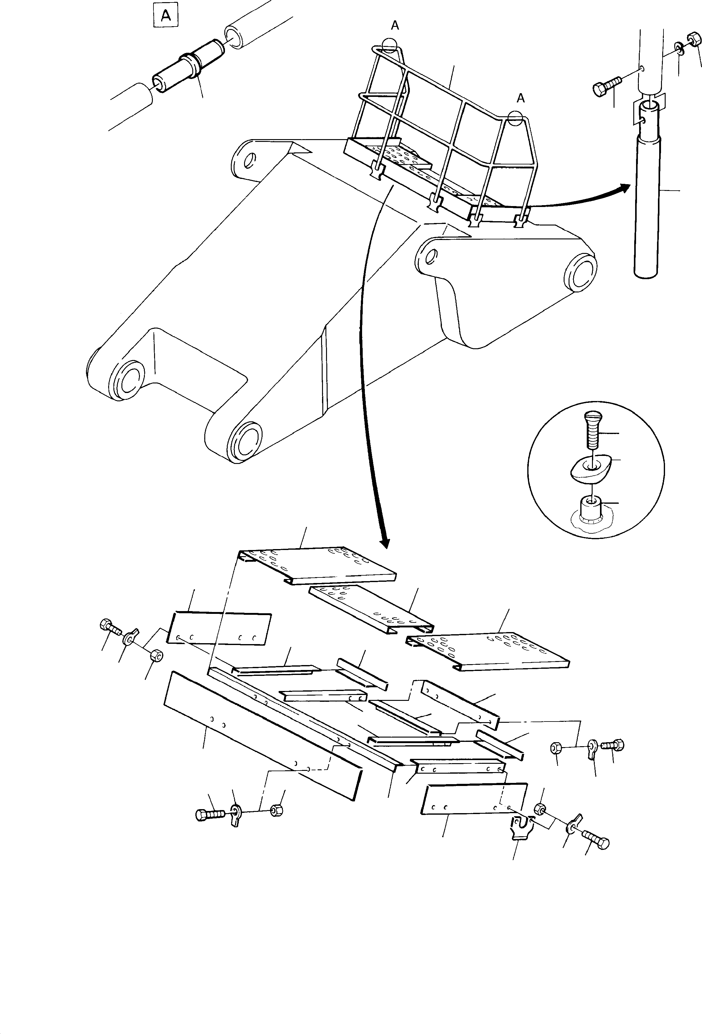 Supporting angle 500 149 40 KOMATSU