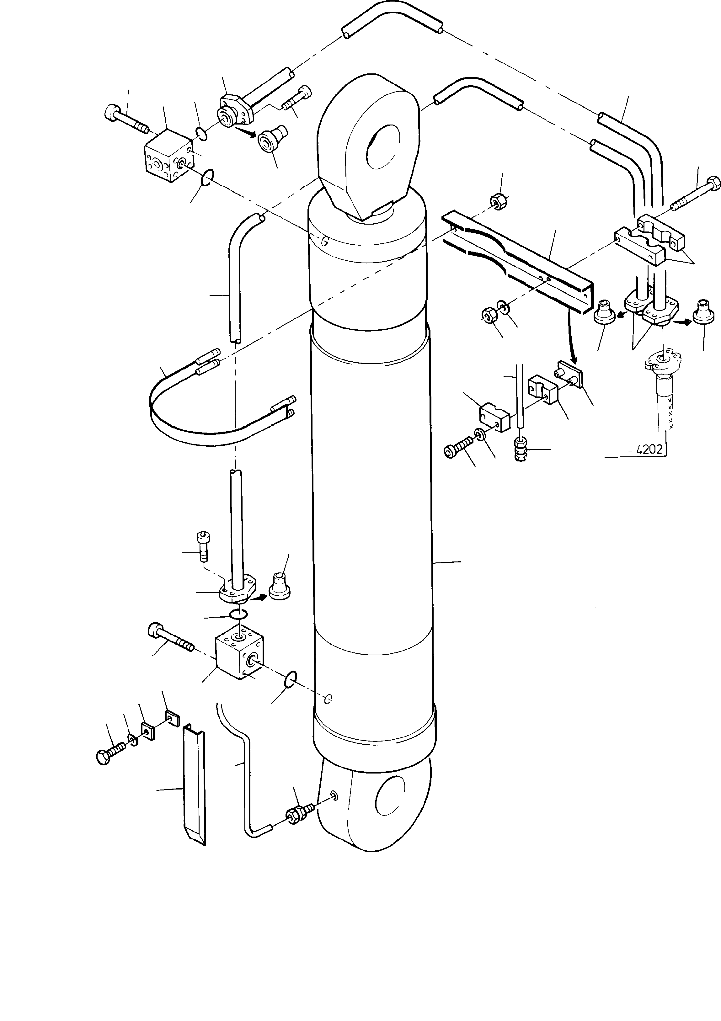 Pipe, assy. Ø 38, 761 147 73 KOMATSU