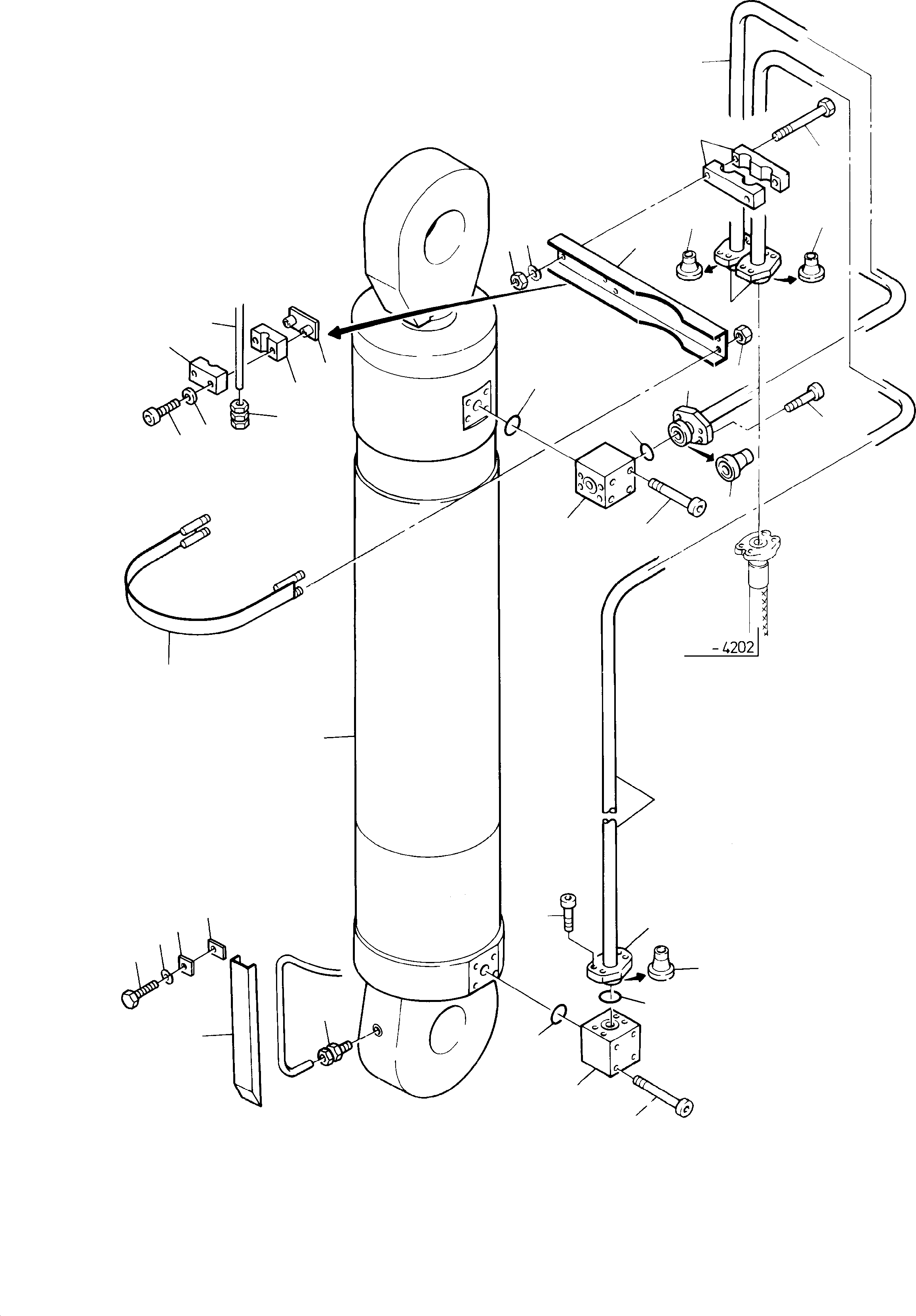 Pipe, assy. Ø 38, 761 149 73 KOMATSU