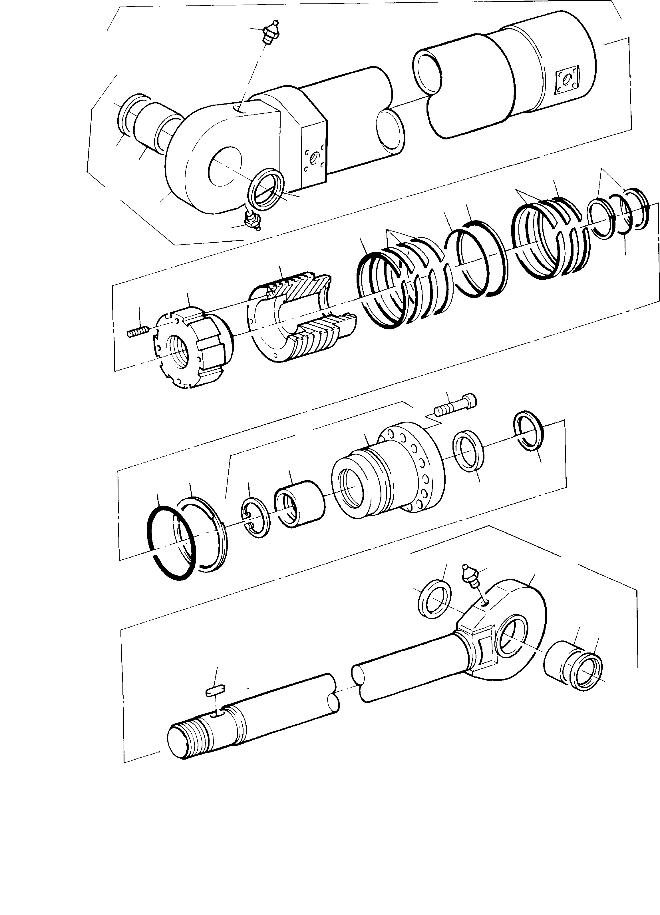 Sealing flange consist. of fig.-nos: 20-22 (finish work after bush is installed) 508 785 40 KOMATSU