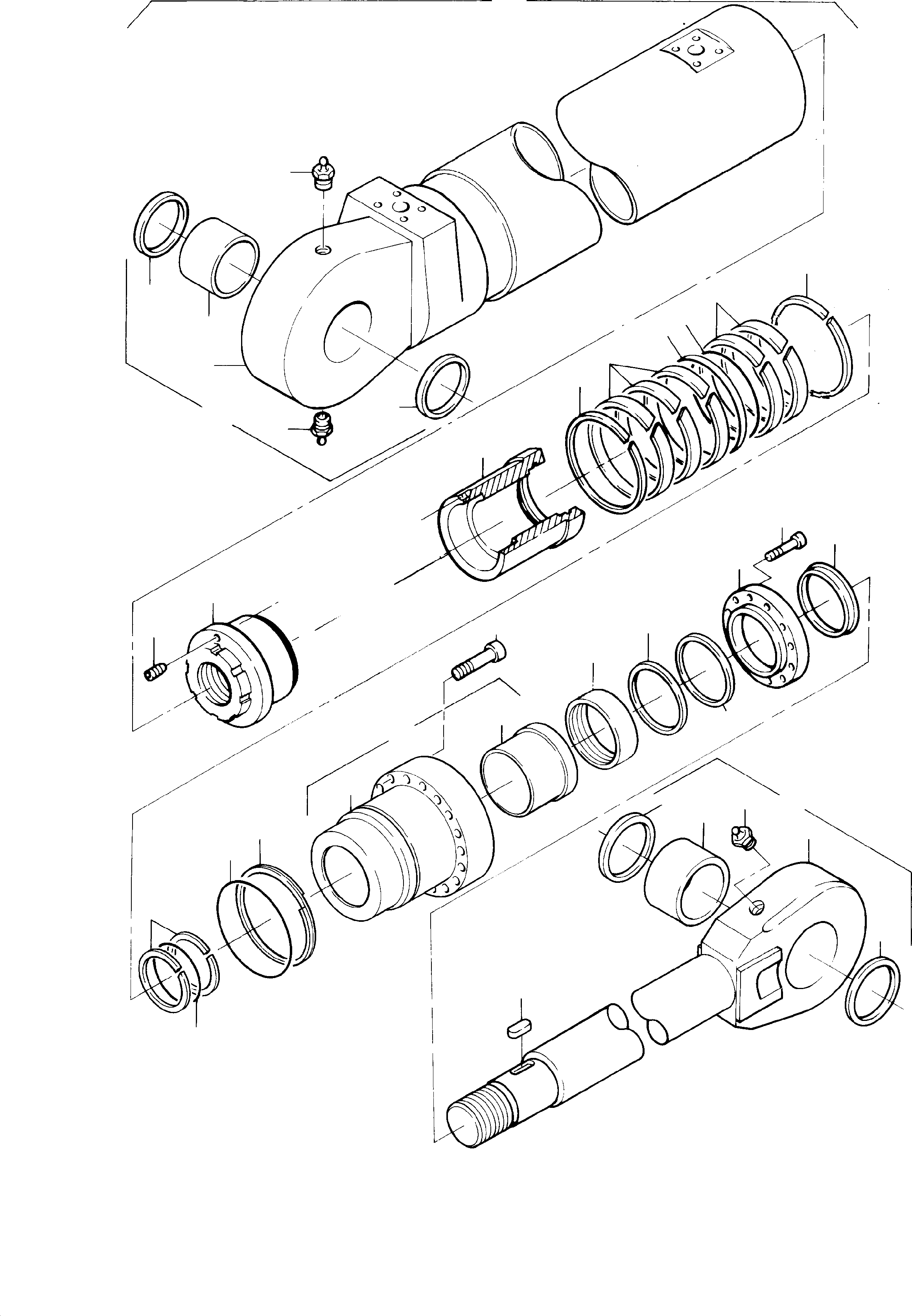 Sealing flange consist. of fig-no: 22 and 23 (finish work after bush is installed) 607 781 40 KOMATSU