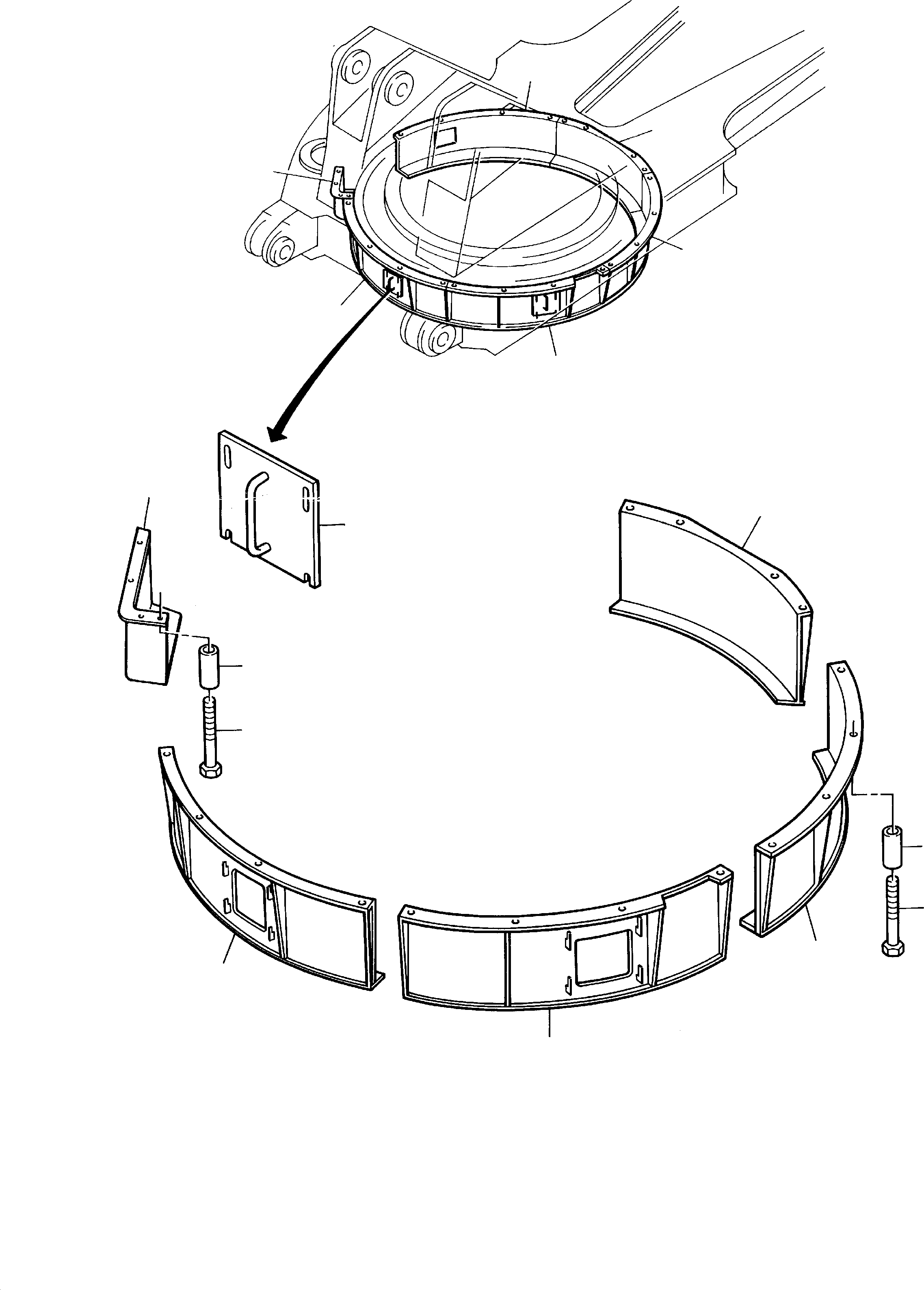 Sheet metal 620 560 40 KOMATSU