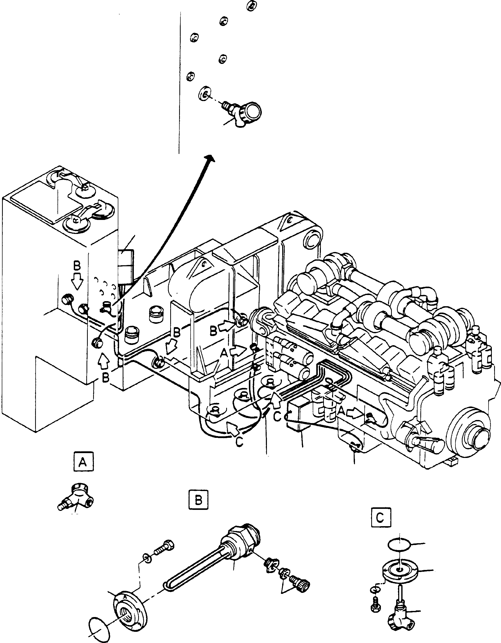 Pipe assy. Ø 28 409 835 40 KOMATSU