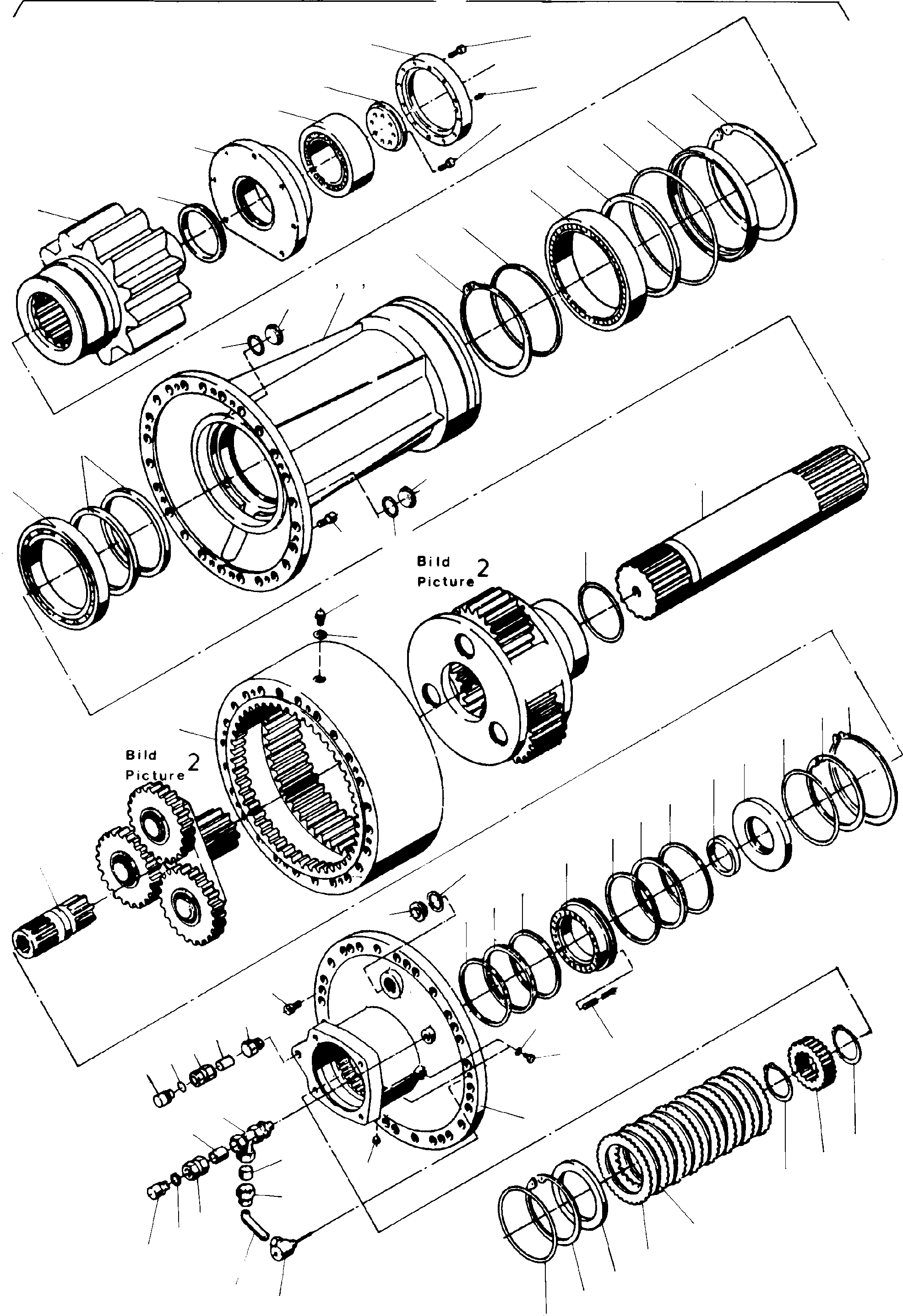 Slew gear assy. 634 458 40 KOMATSU