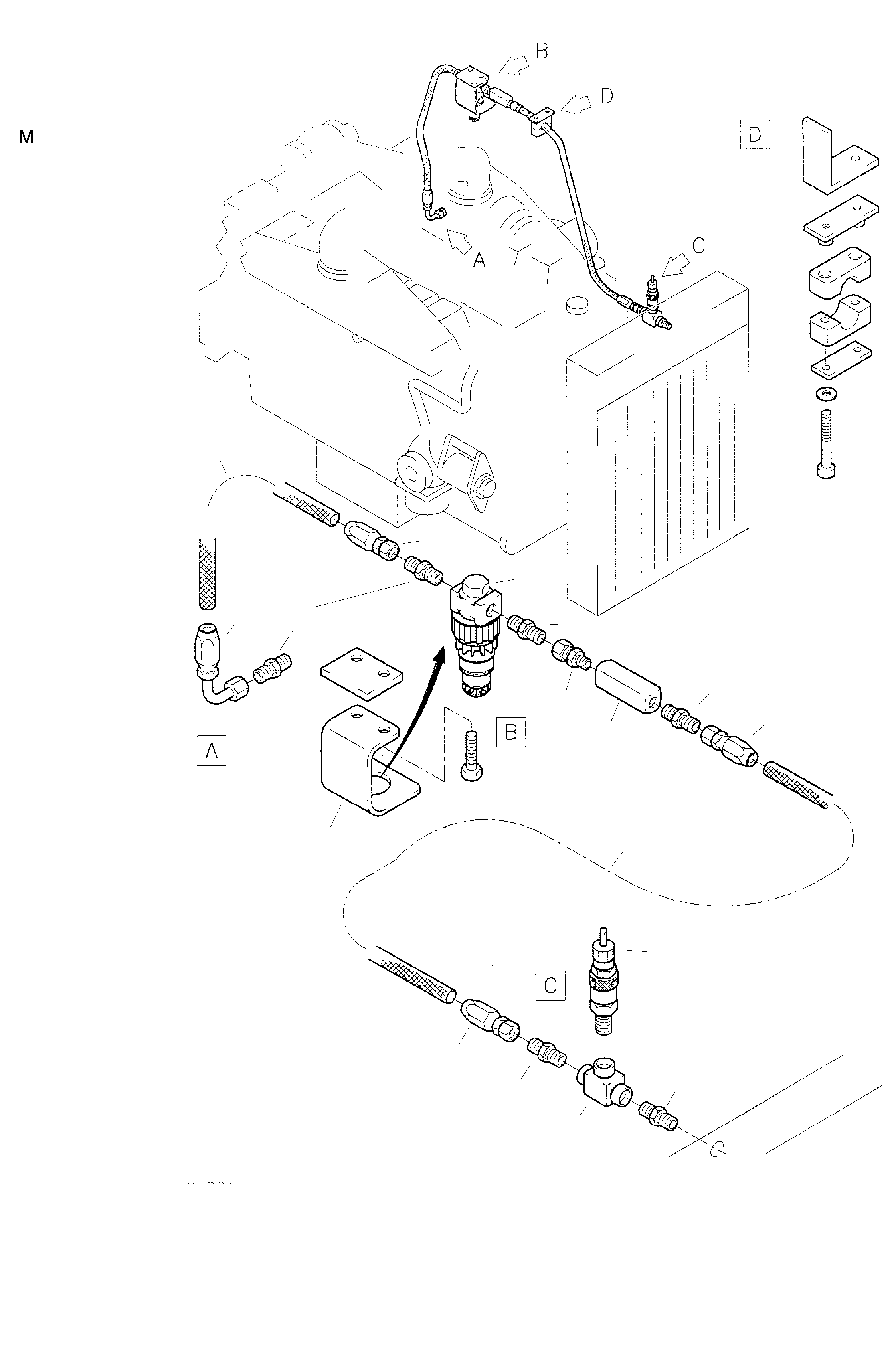 Pressure control valve 766 467 73 KOMATSU