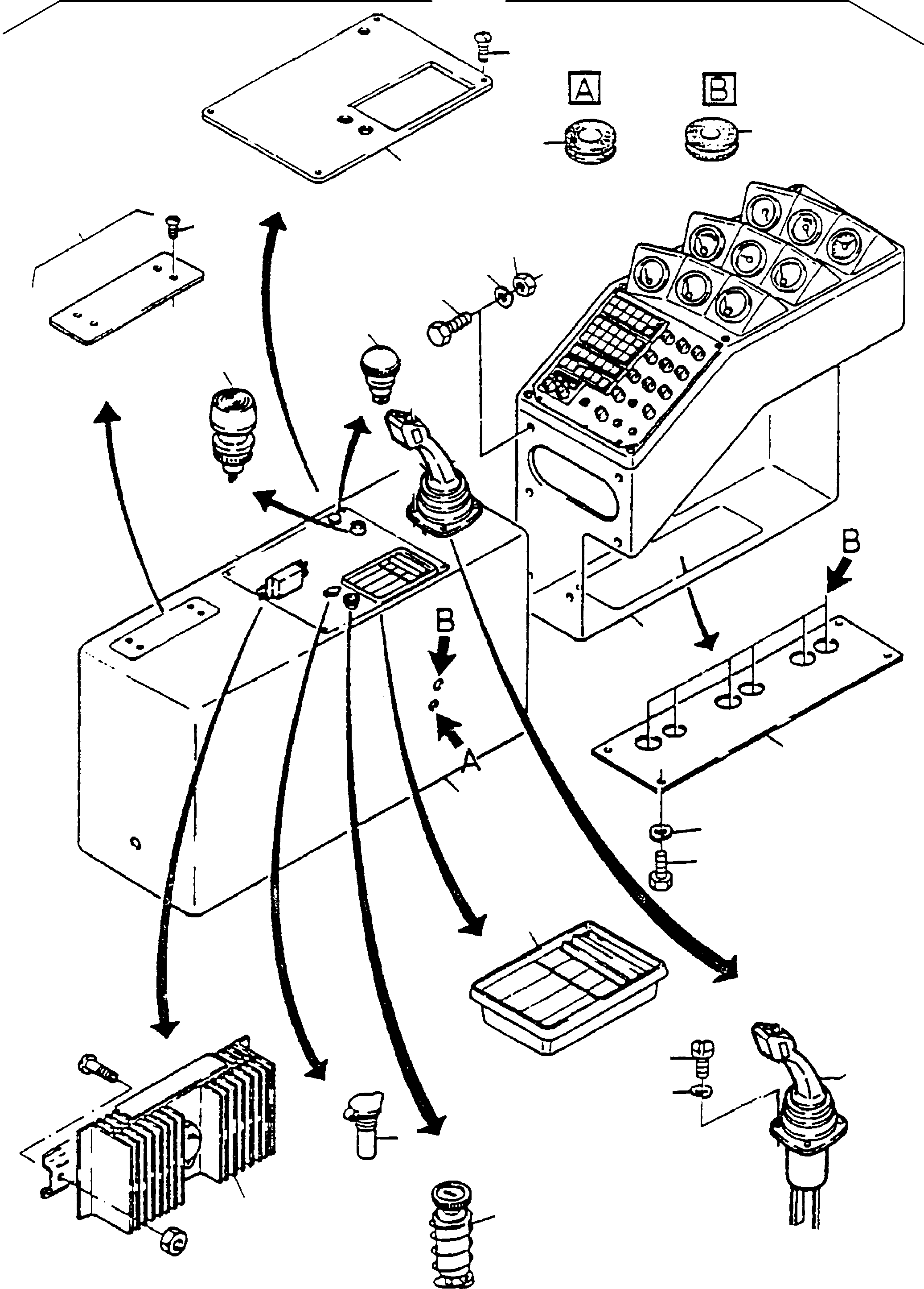 Instrumental board assy. 792 993 73 KOMATSU