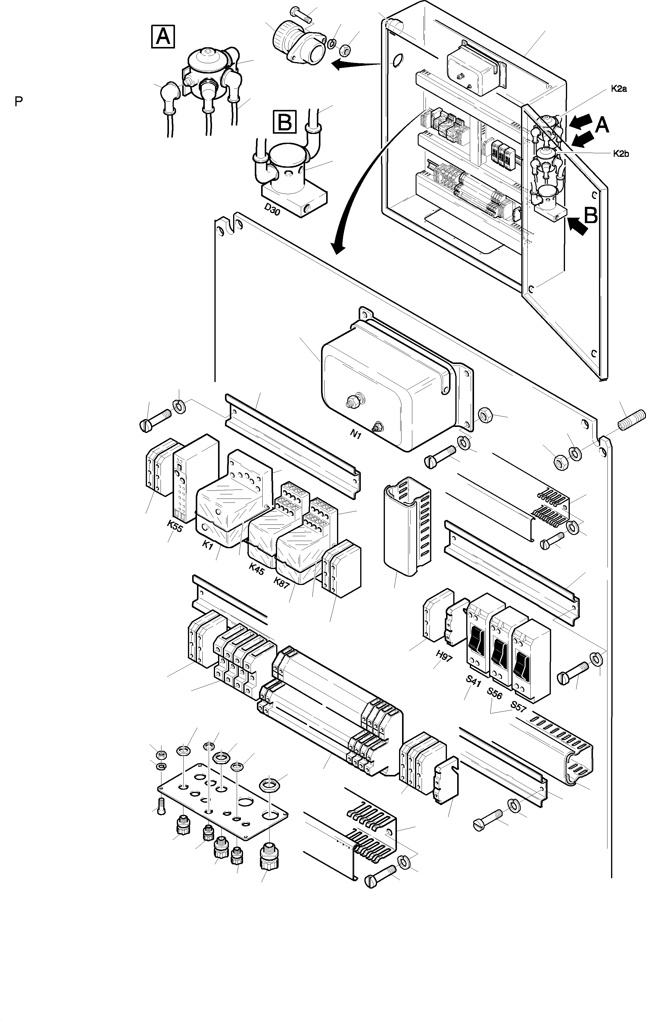 Starter blocking contactor 490 630 40 KOMATSU