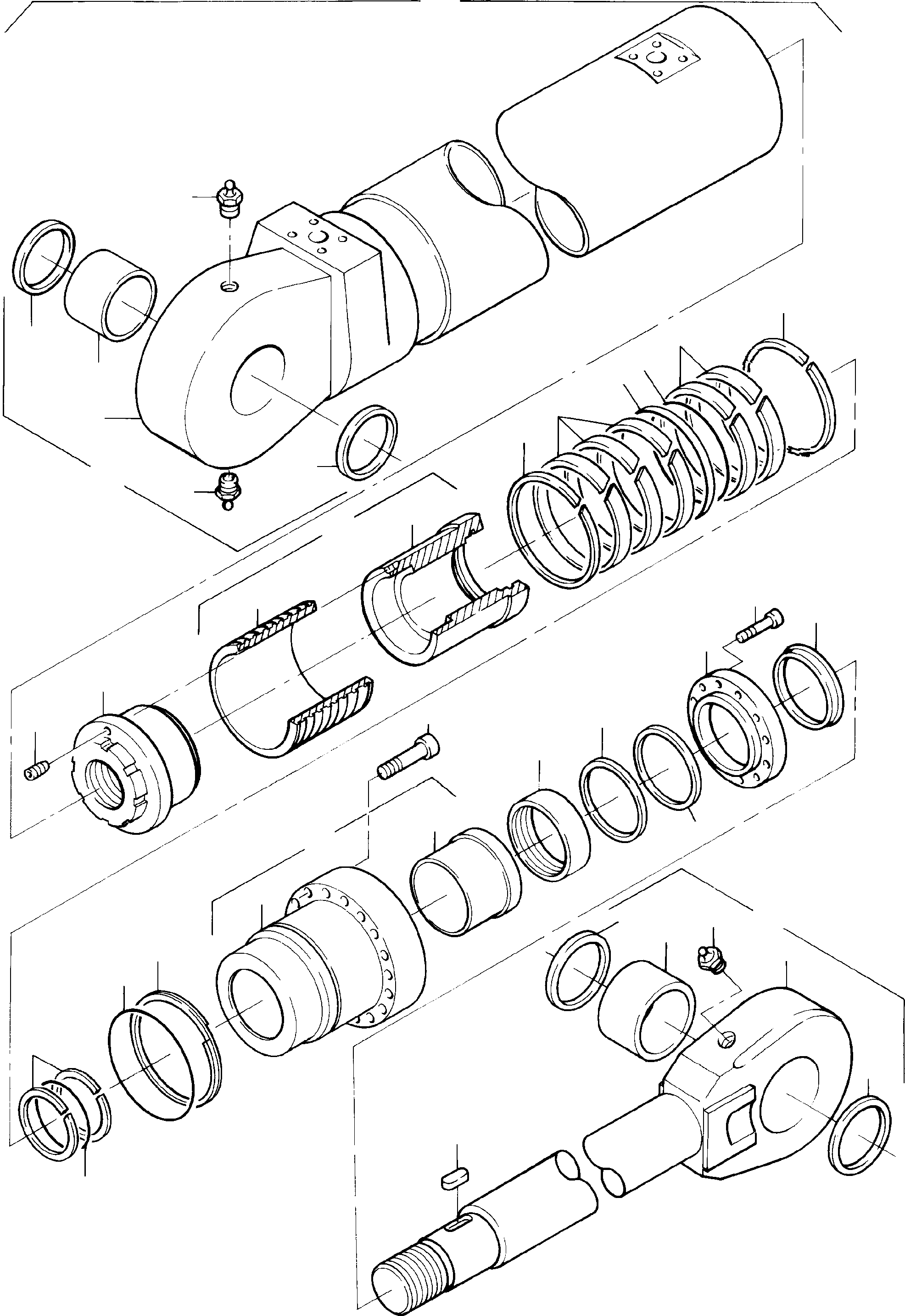 Sealing flange consist. of fig-no: 22 and 23 653 914 40 KOMATSU