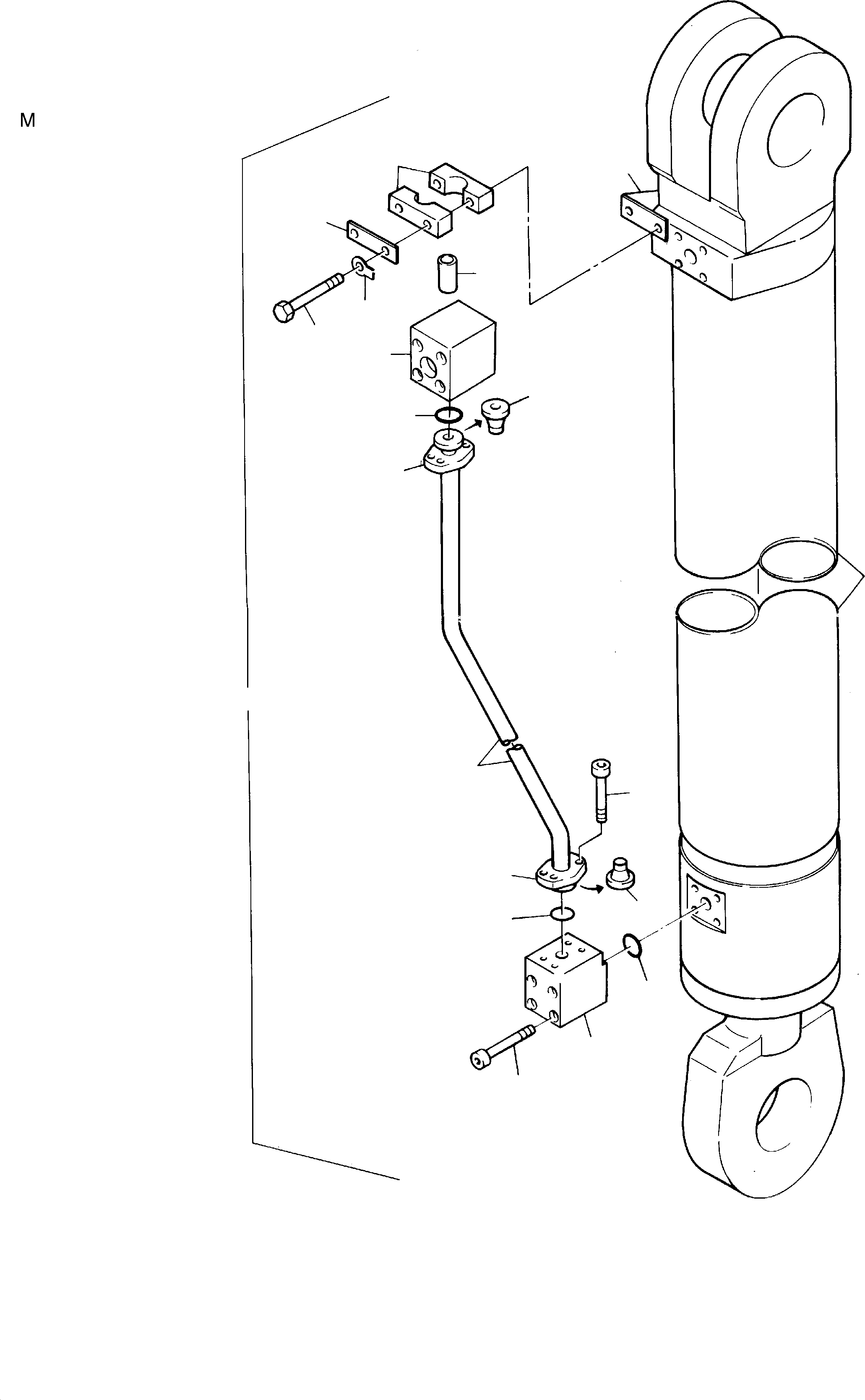 Piping assy. fig-nos. 03-17 653 971 40 KOMATSU