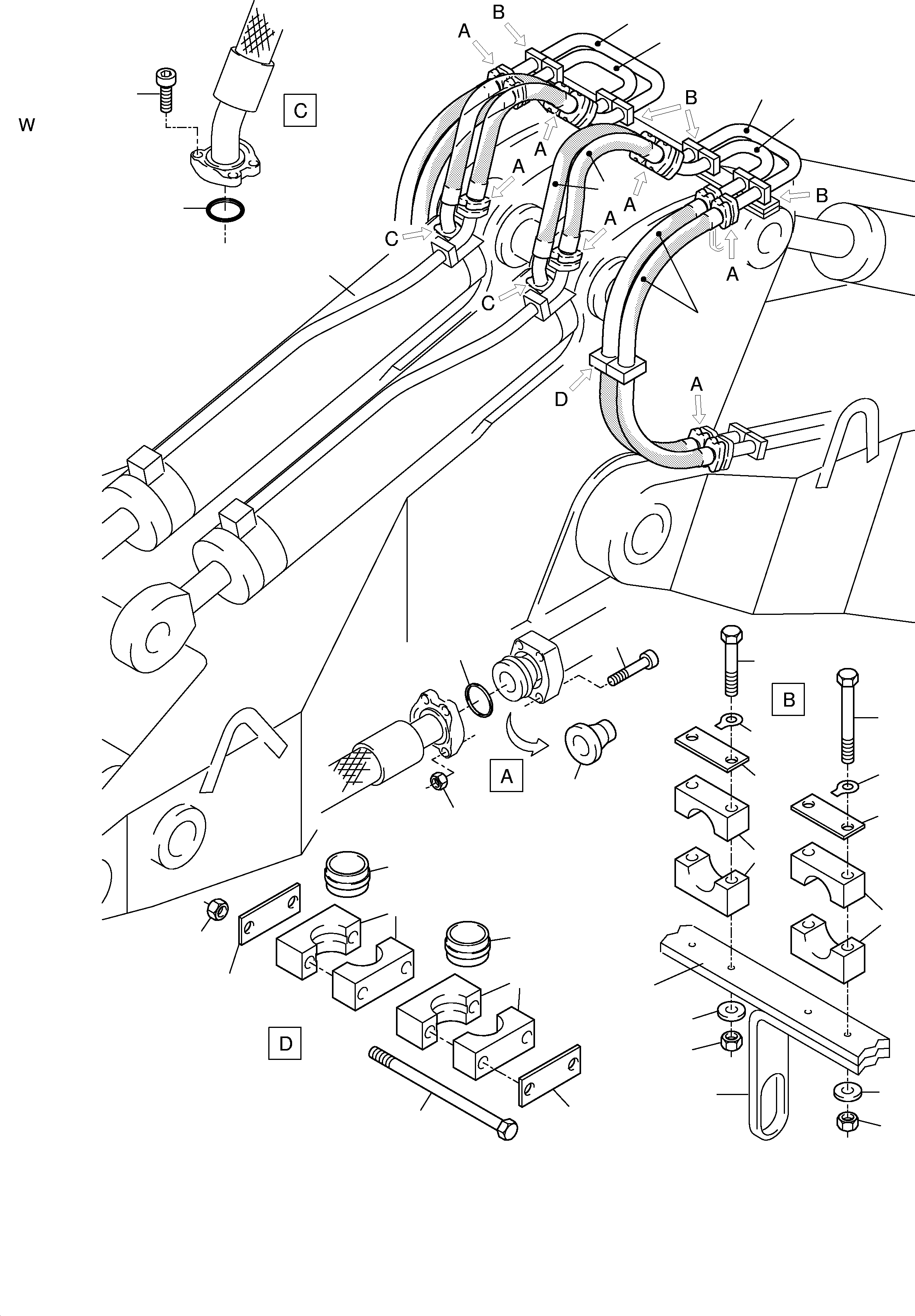 Впрессованная втулка 660 560 40 KOMATSU