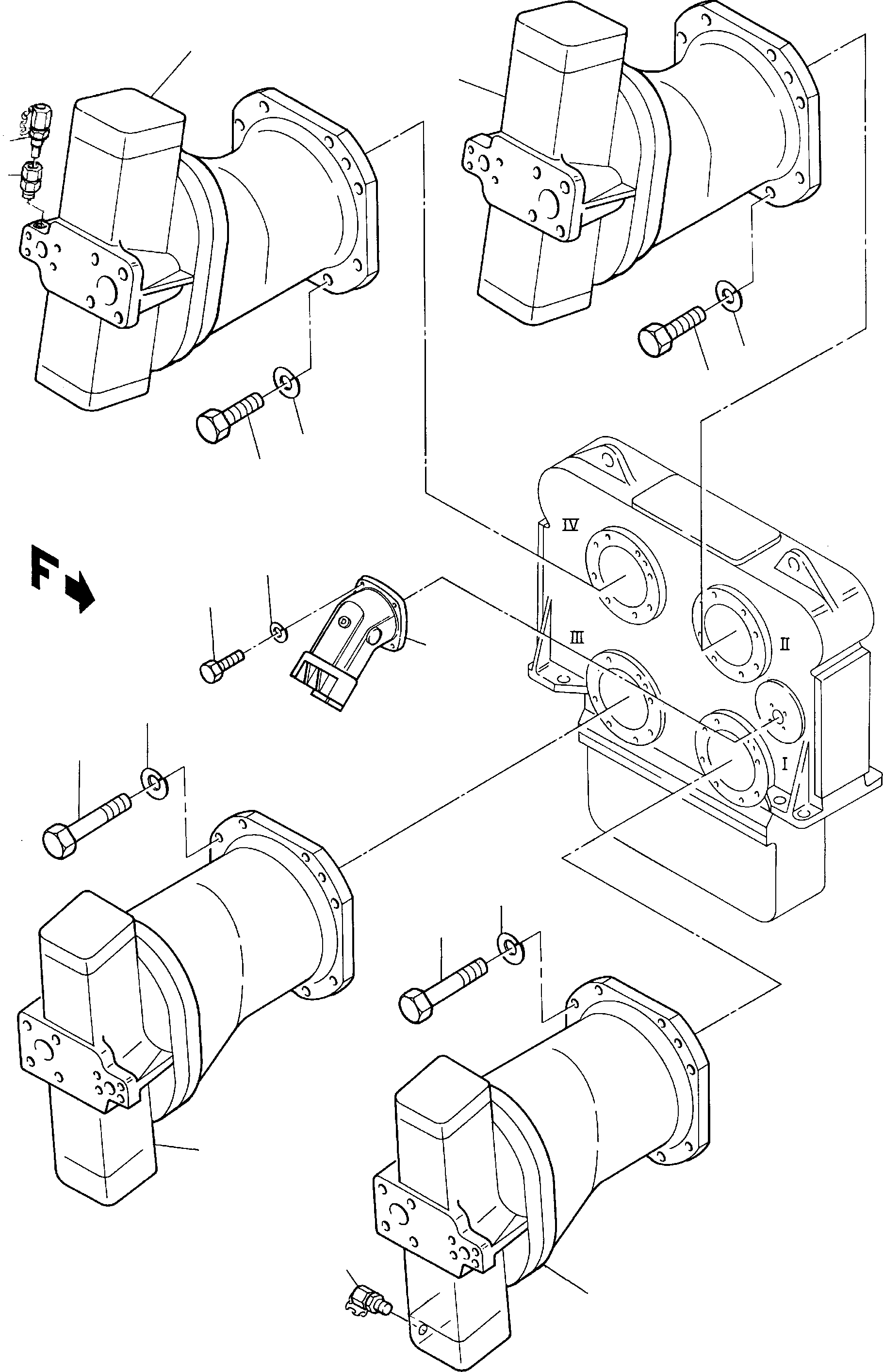 Circulation pump 654 461 40 KOMATSU