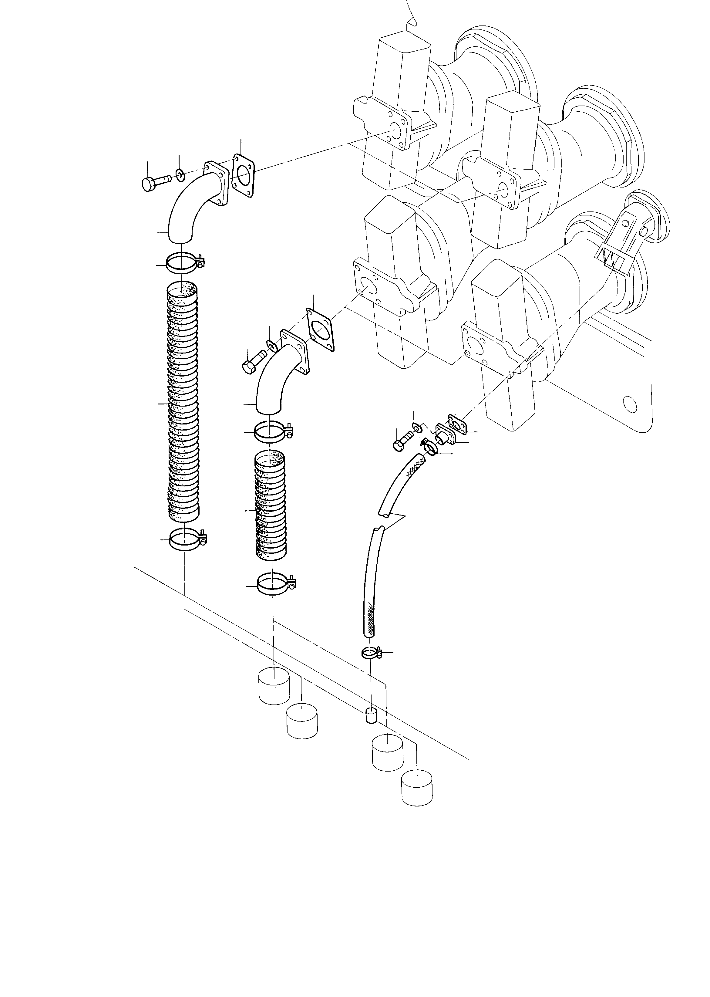 Suction hose DN 50x1000 Bulk ware, state length required 170 488 40 KOMATSU