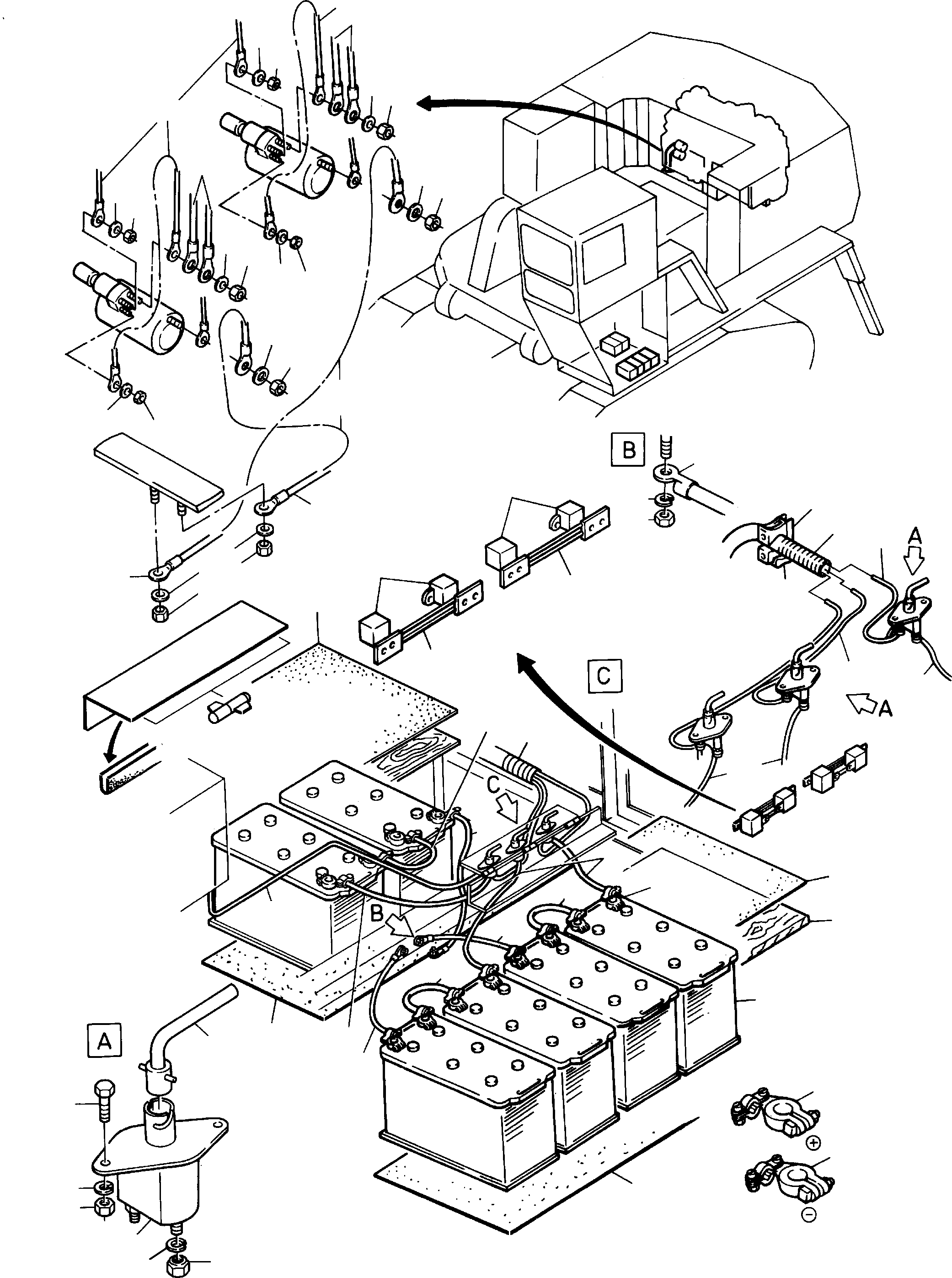 Battery cover 675 387 40 KOMATSU