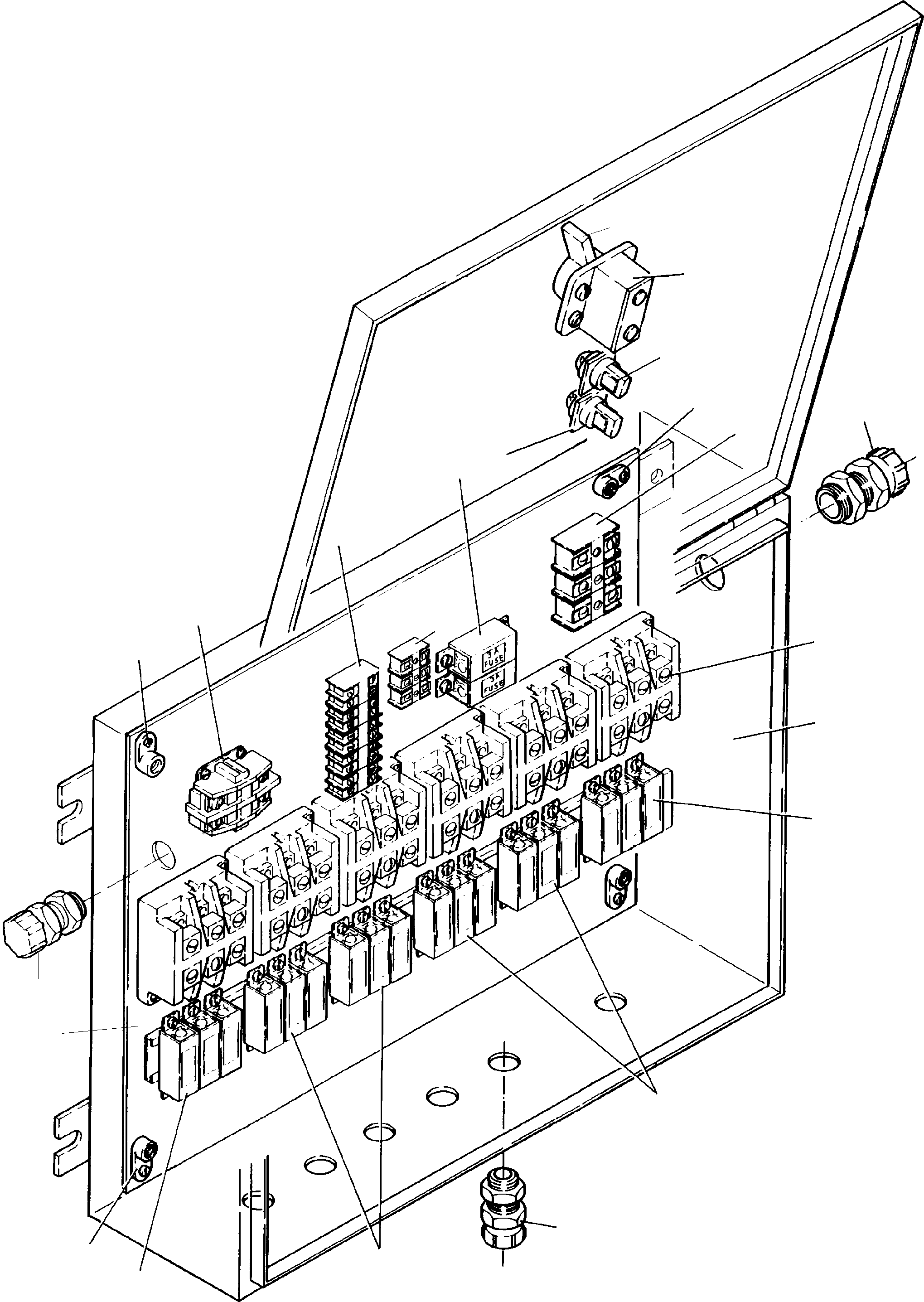 Switch box fig-nos. 01-17 654 517 40 KOMATSU