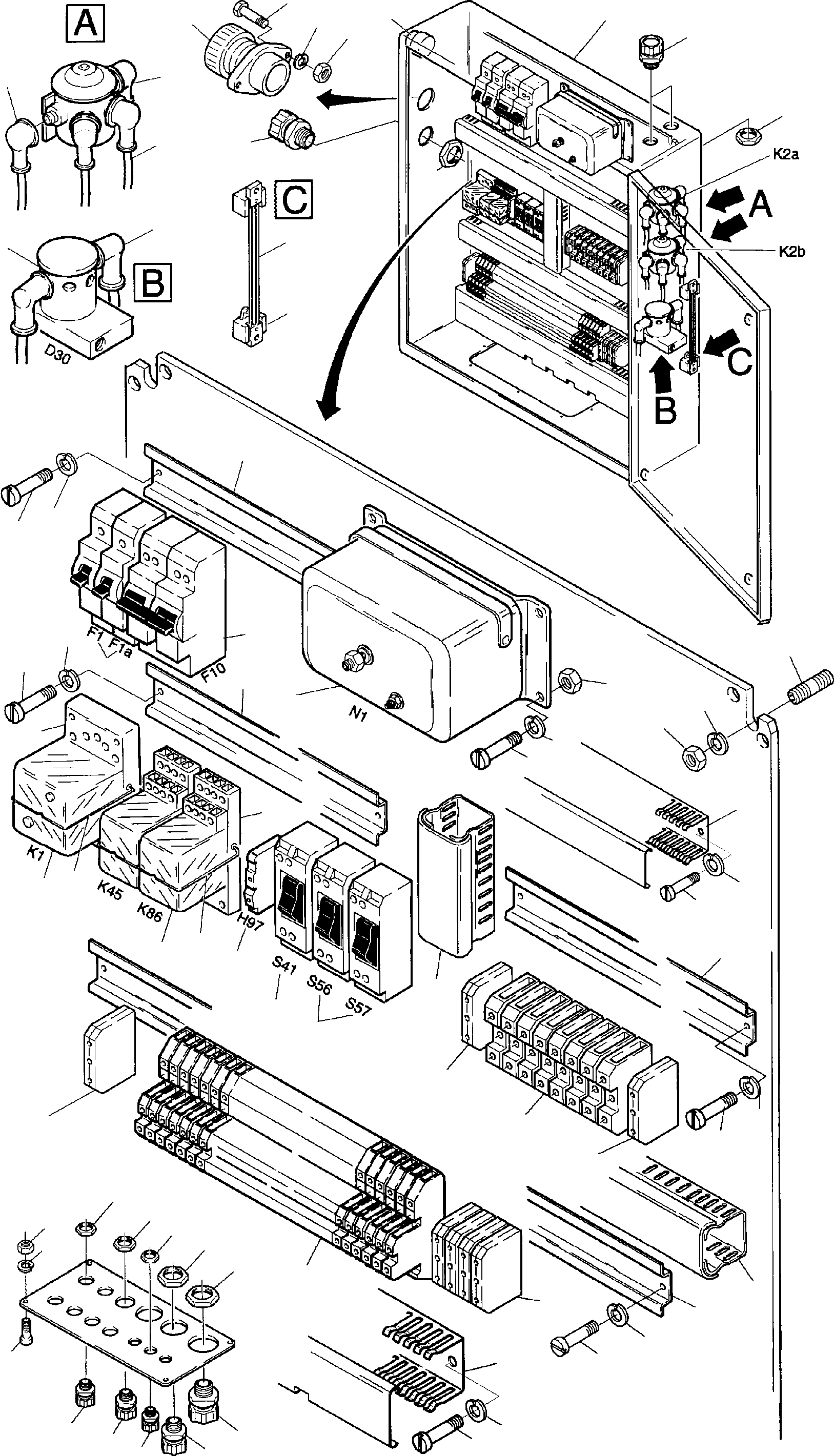Switch box,Page-No.01-55 794 002 73 KOMATSU