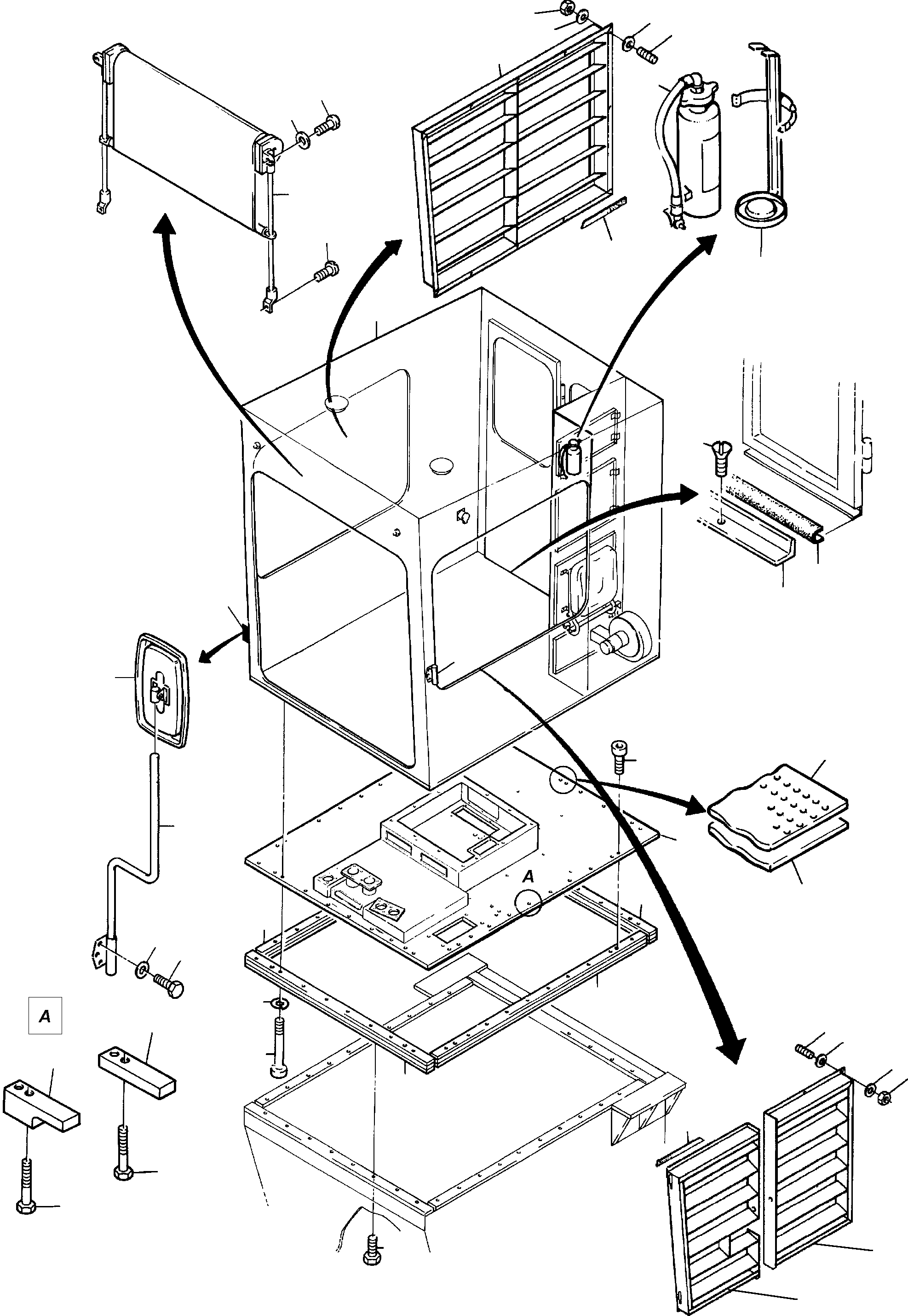 Mirror bracket, r.h. 621 642 40 KOMATSU