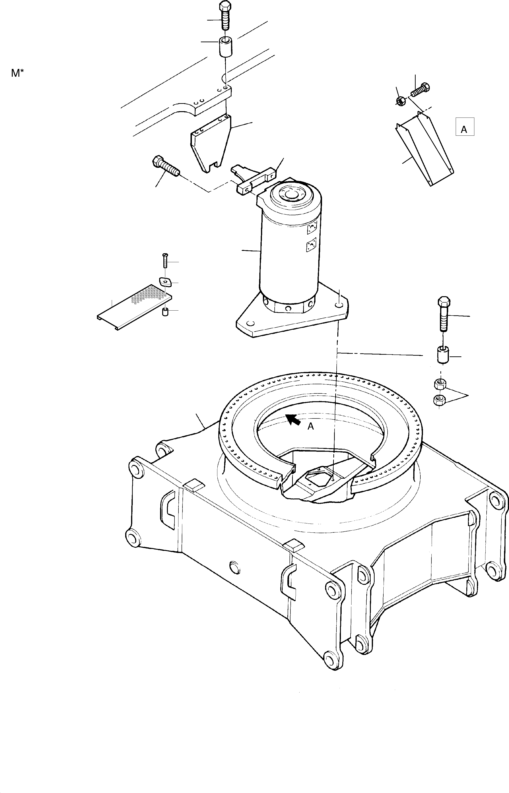 Grease-chute 426 852 40 KOMATSU