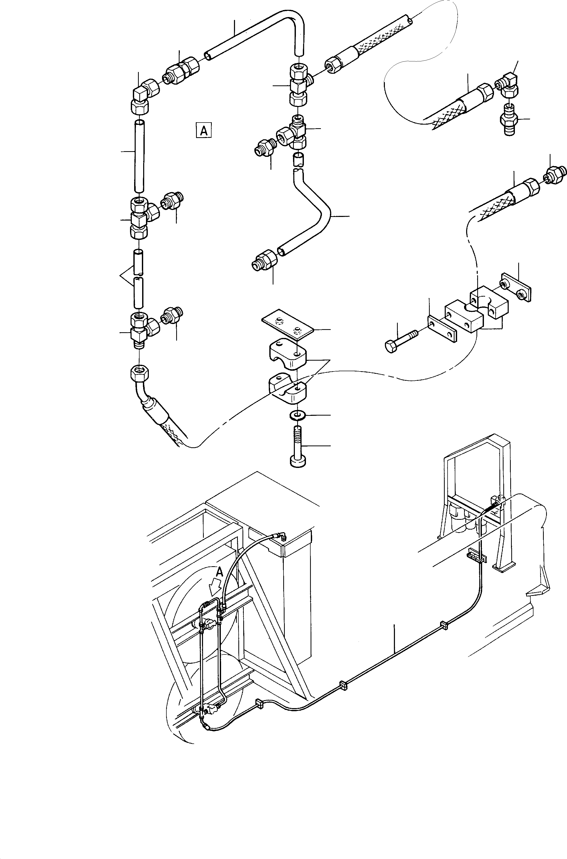 Pipe, assy. Ø 25 480 738 40 KOMATSU