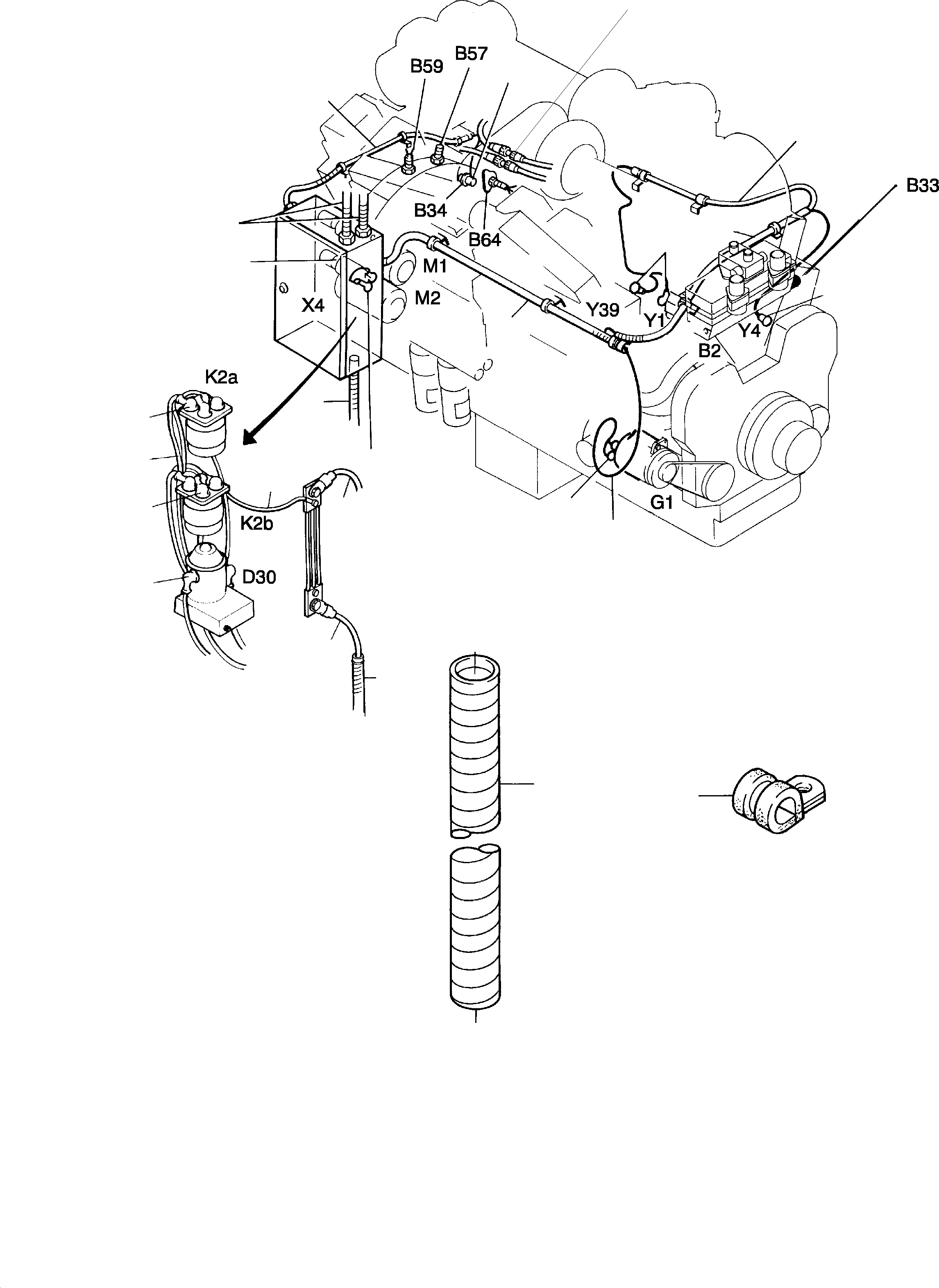 Oil pressure switch 635 449 40 KOMATSU