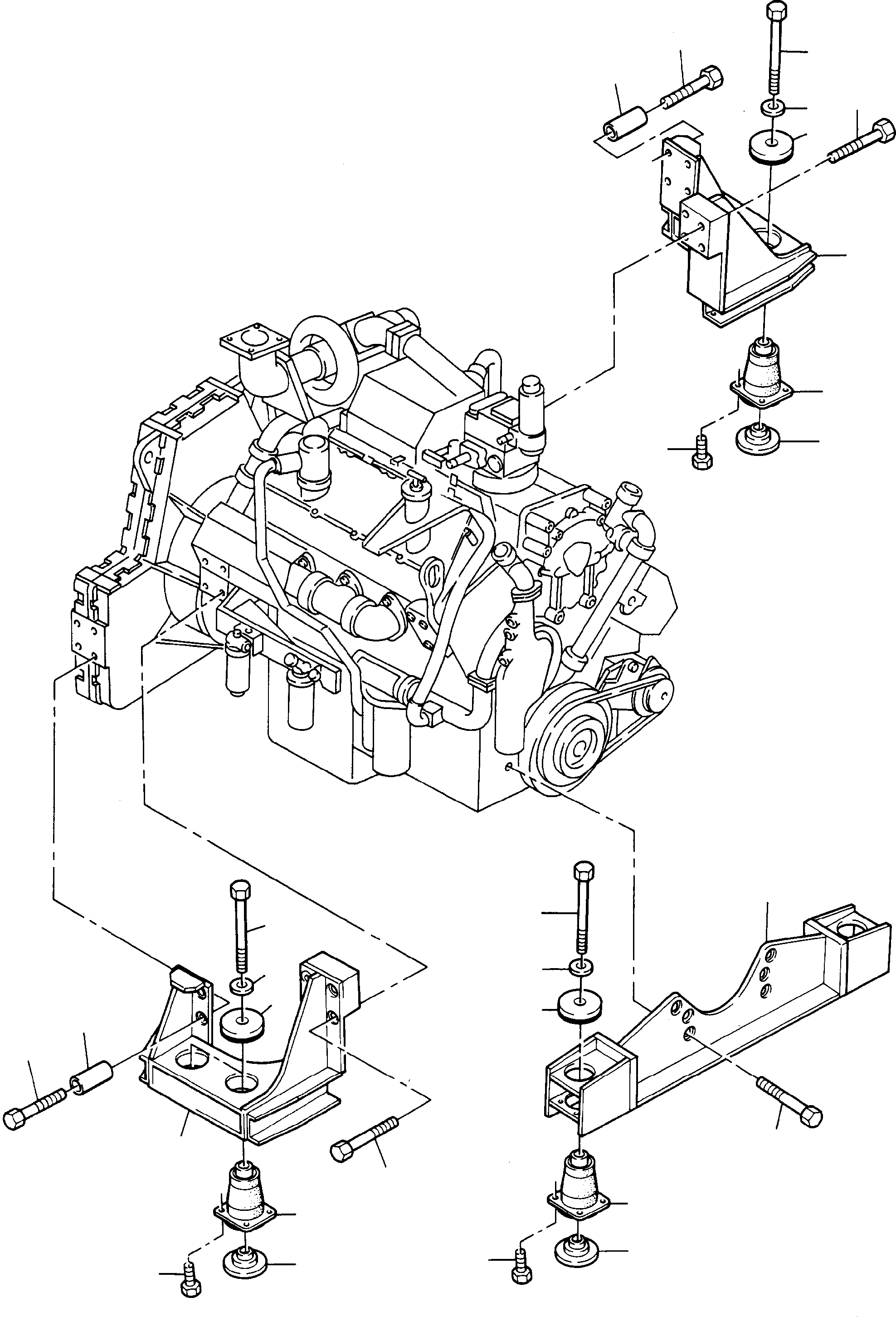 Engine mount 537 700 40 KOMATSU