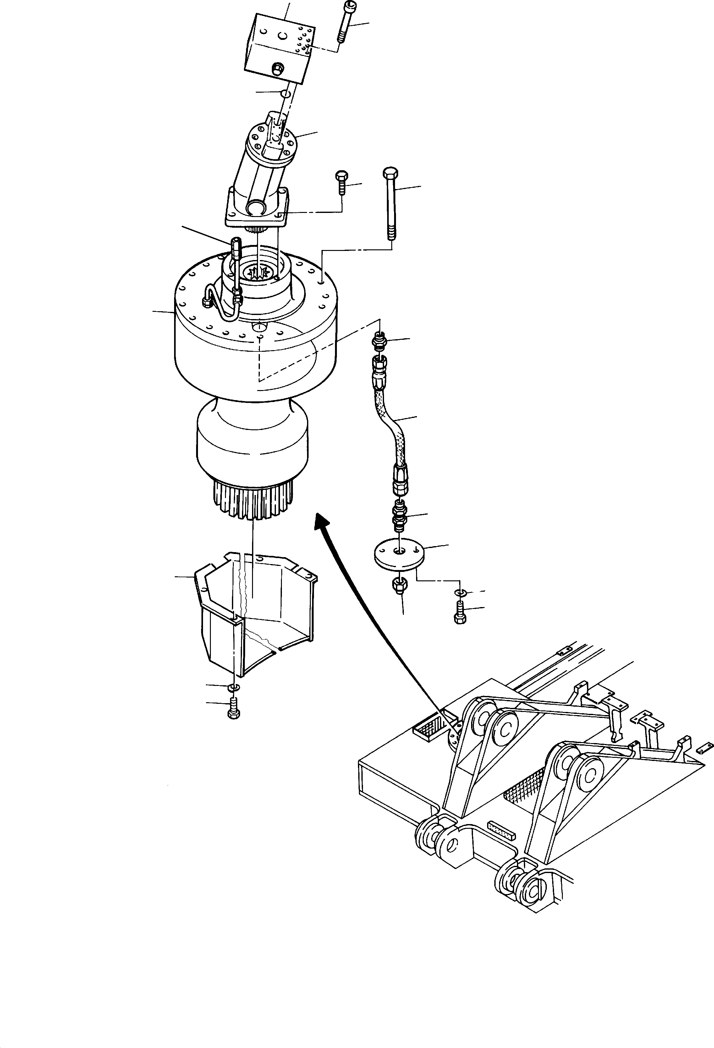 Pinion cover 560 680 40 KOMATSU