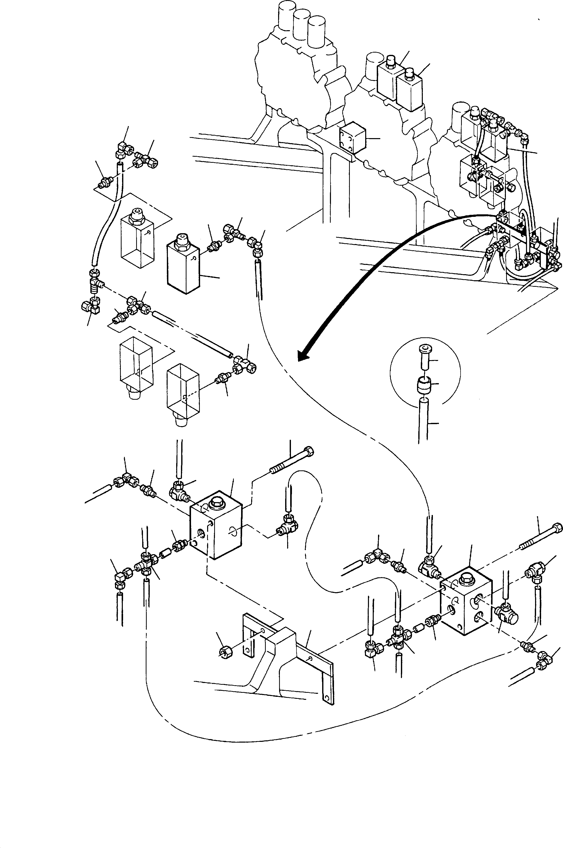 Valve support 550 663 40 KOMATSU