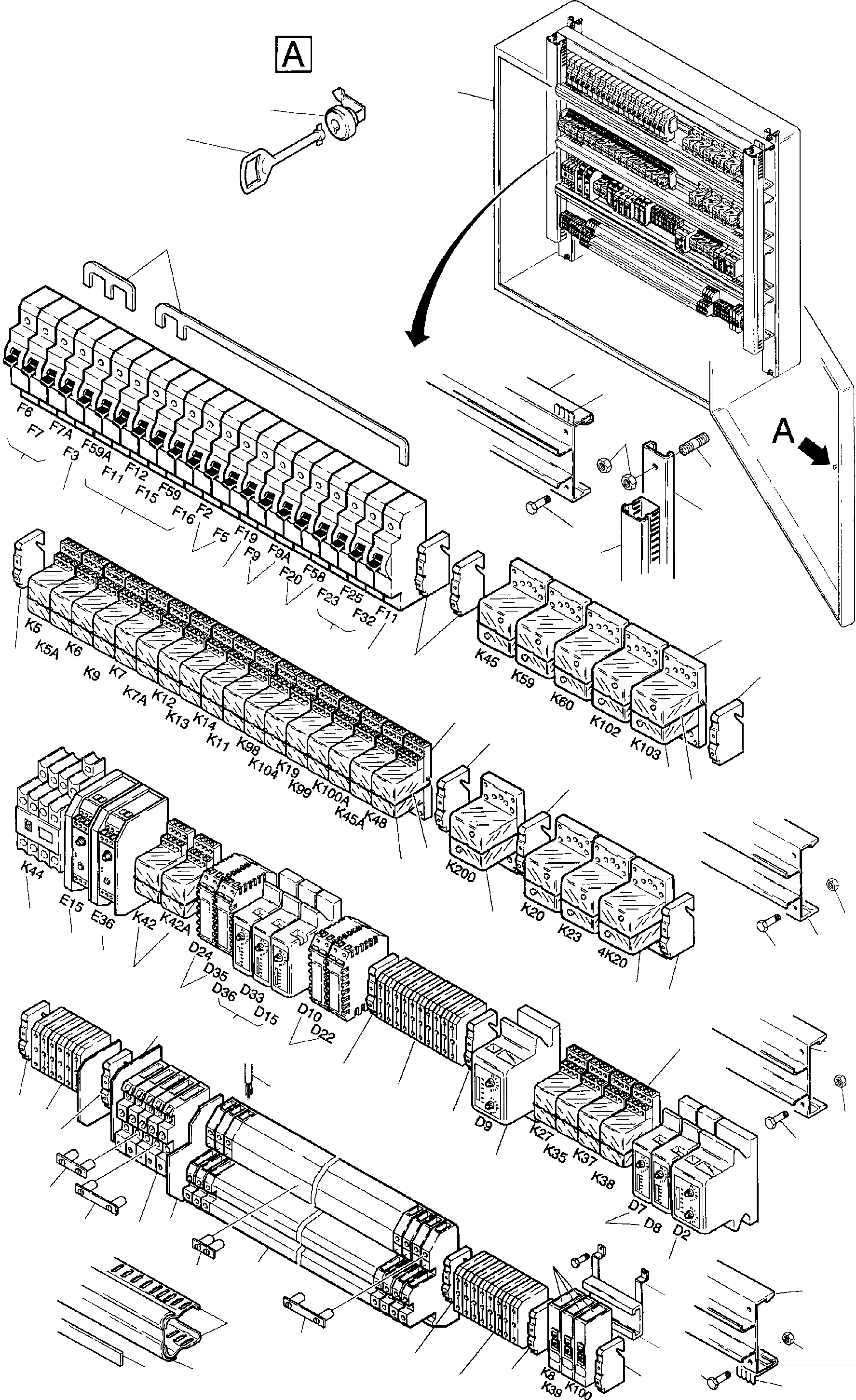 Marker set 698 241 73 KOMATSU