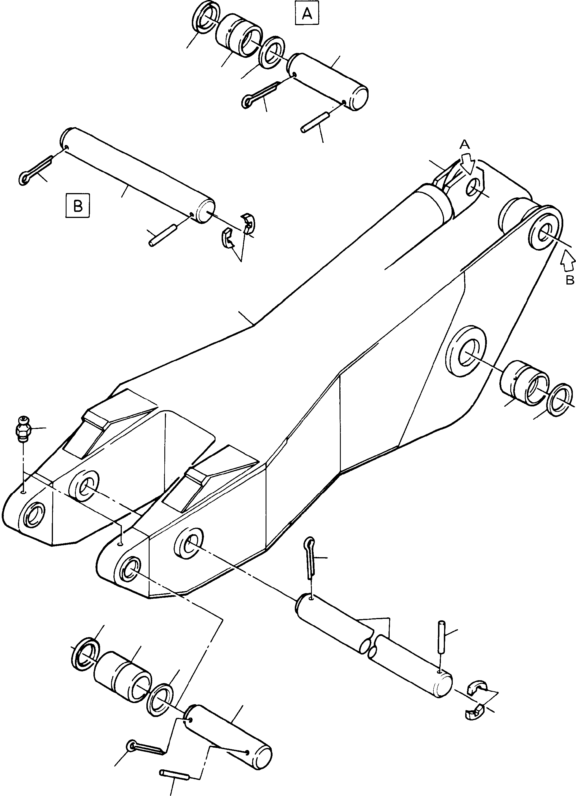 Stick assy. 561 620 40 KOMATSU