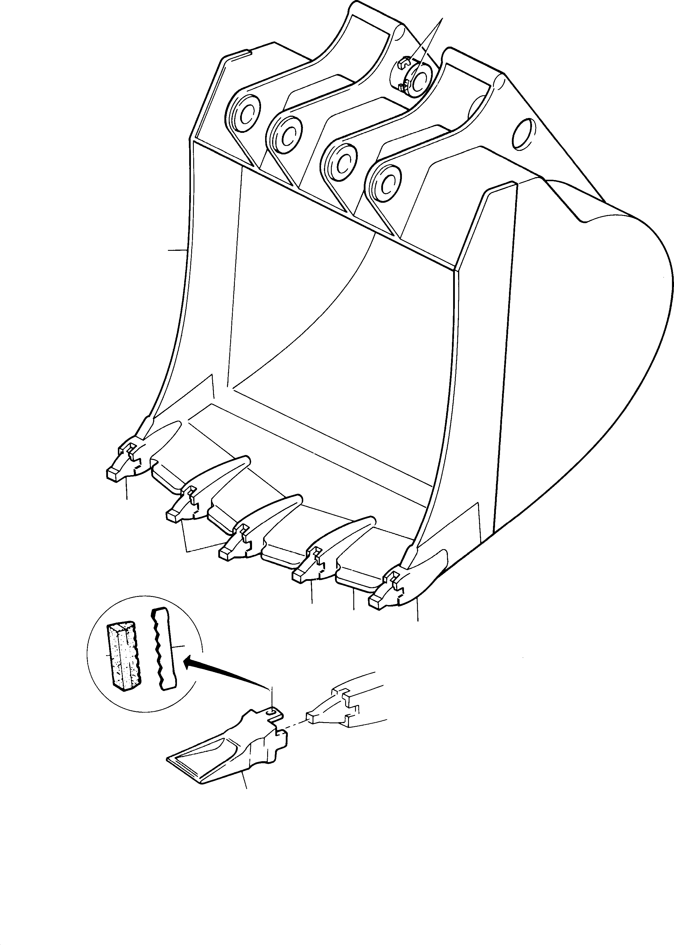 Tooth adapter 345 397 40 KOMATSU