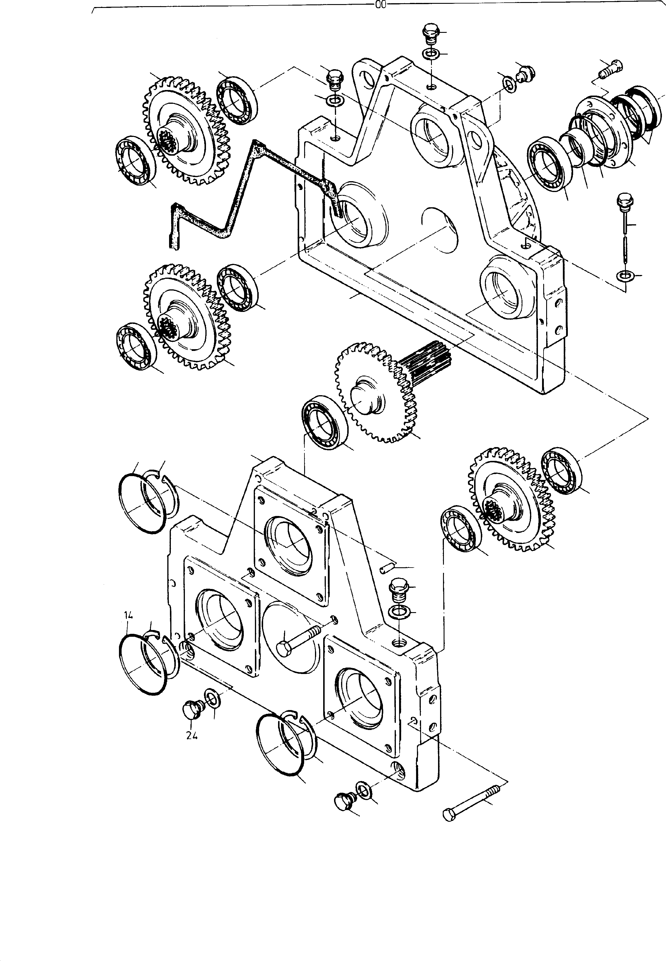 Distributor gear assy. 490 657 40 KOMATSU