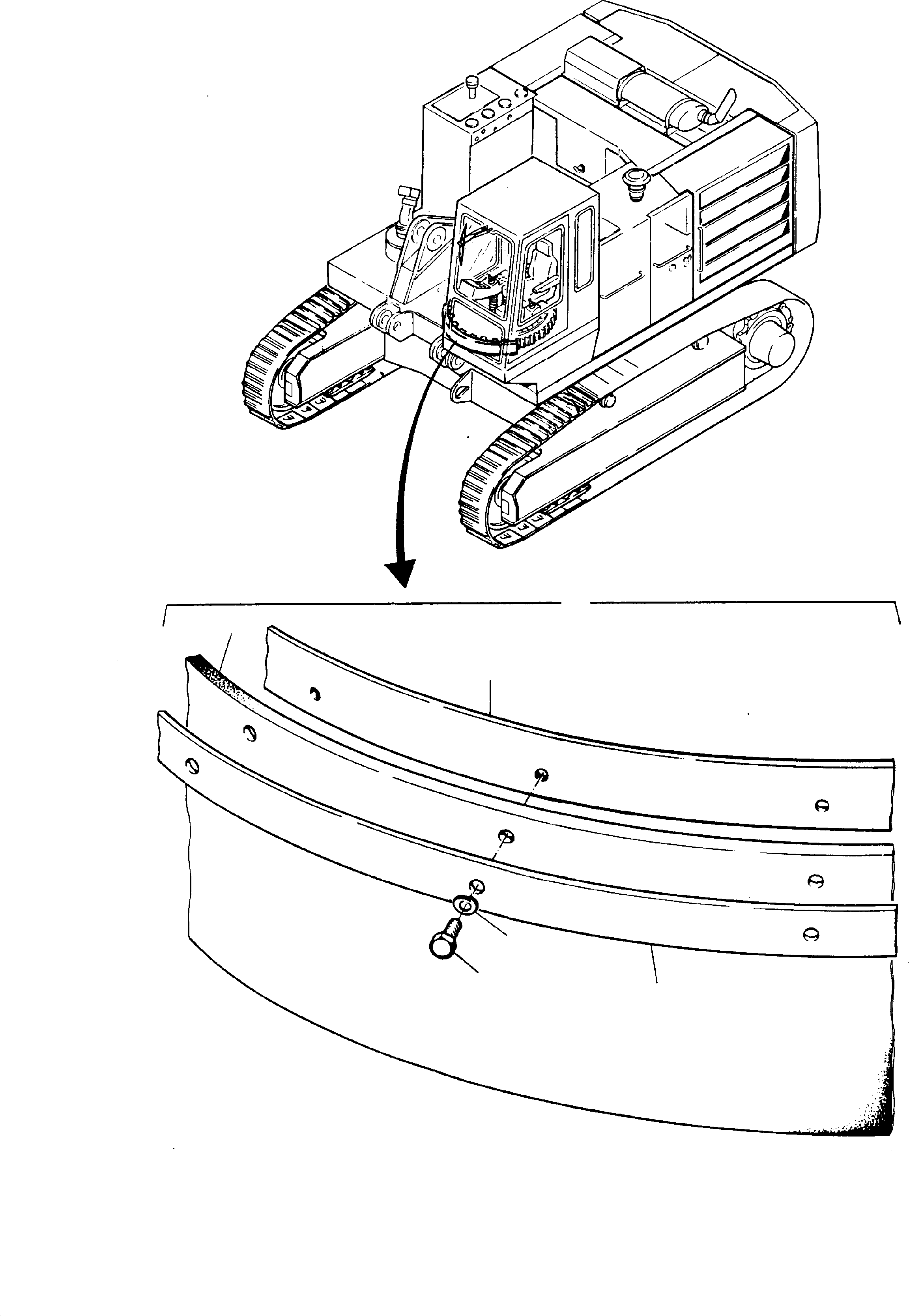 Steel band 30x3x2775 560 633 40 KOMATSU