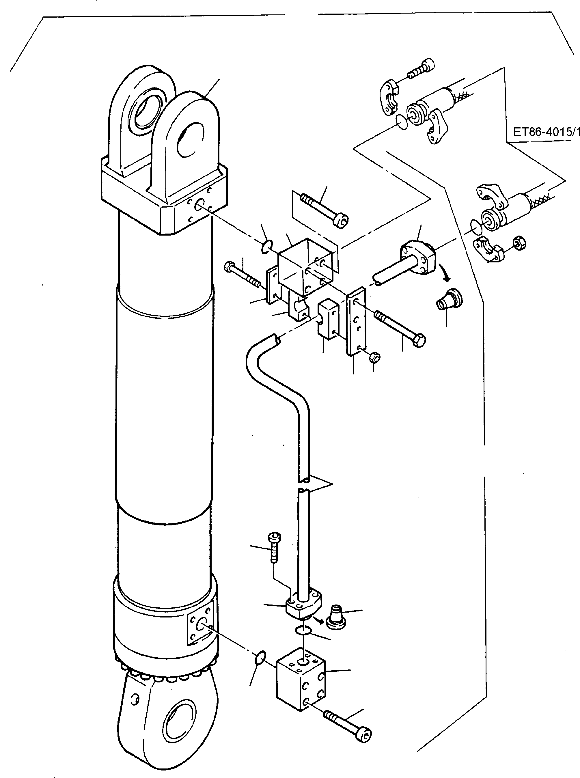 Pipes assy. consist. of fig-nos: 04-18 541 282 40 KOMATSU