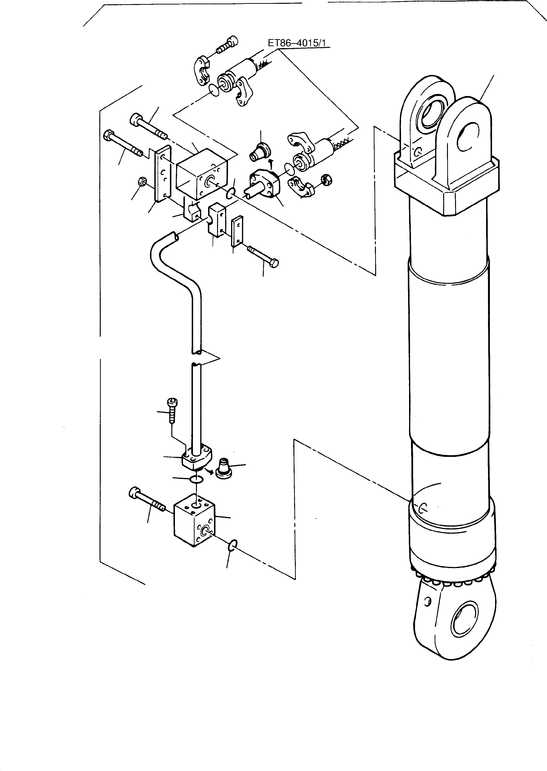 Pipes assy. consist. of fig-nos: 04-16 541 283 40 KOMATSU