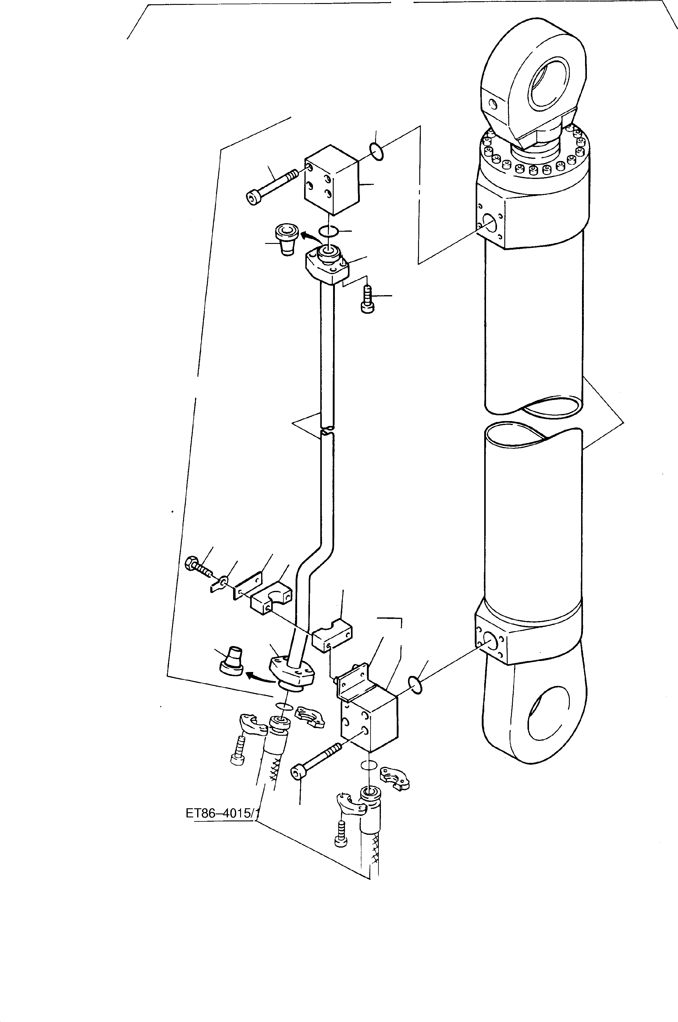 Connecting block with angle 761 288 73 KOMATSU