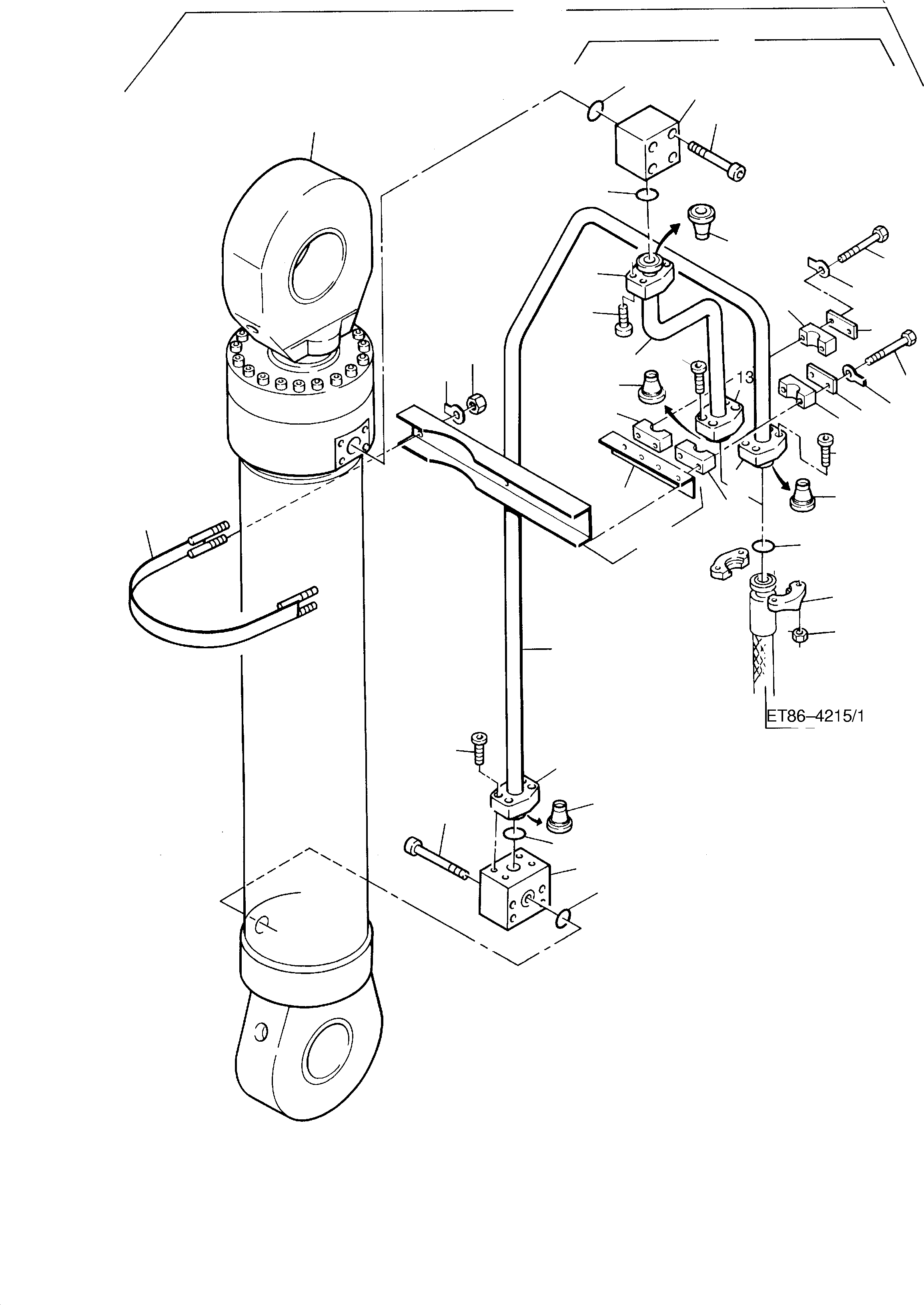 Pipe assy. Ø 30 780 183 73 KOMATSU