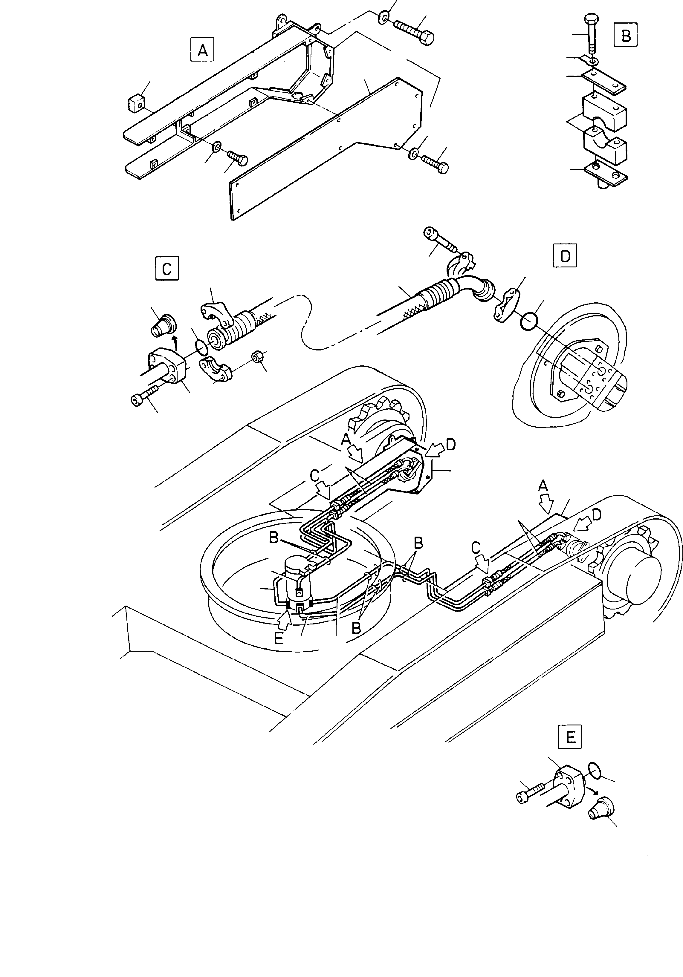 Pipe assy. Ø 38 761 511 73 KOMATSU